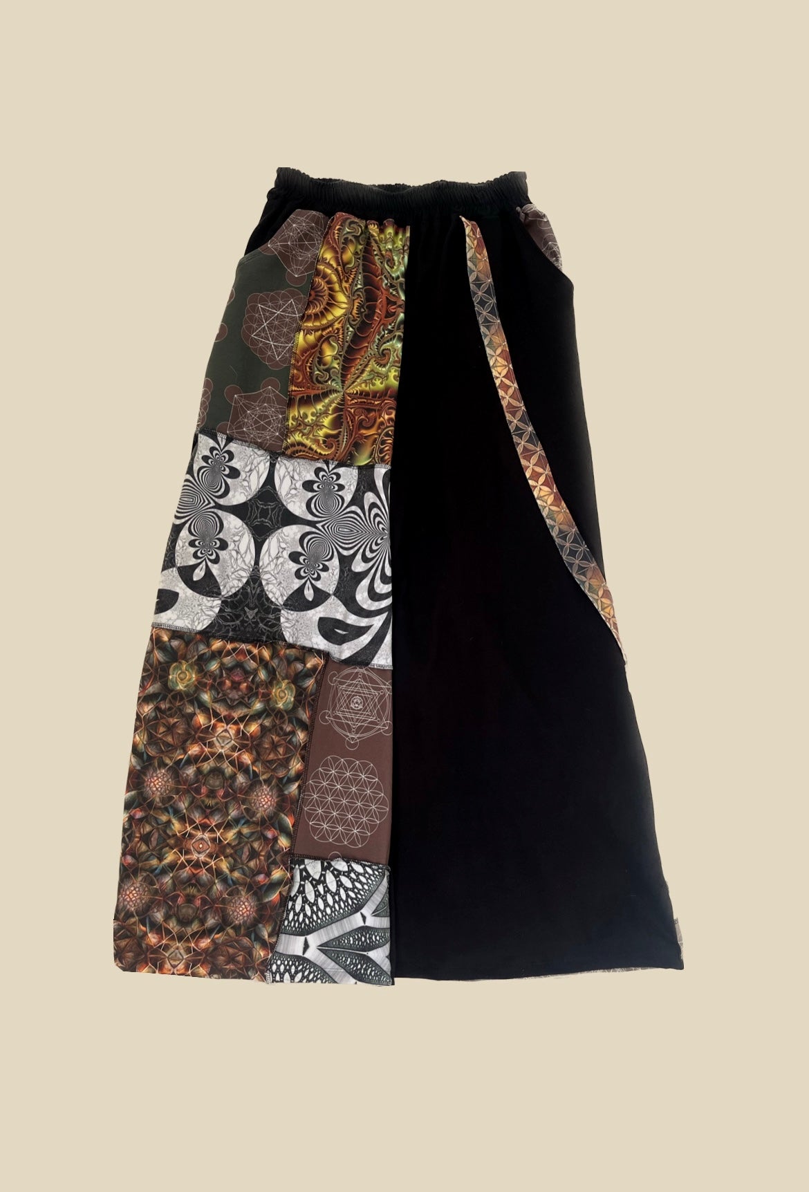 Patchwork Pants XS-L
