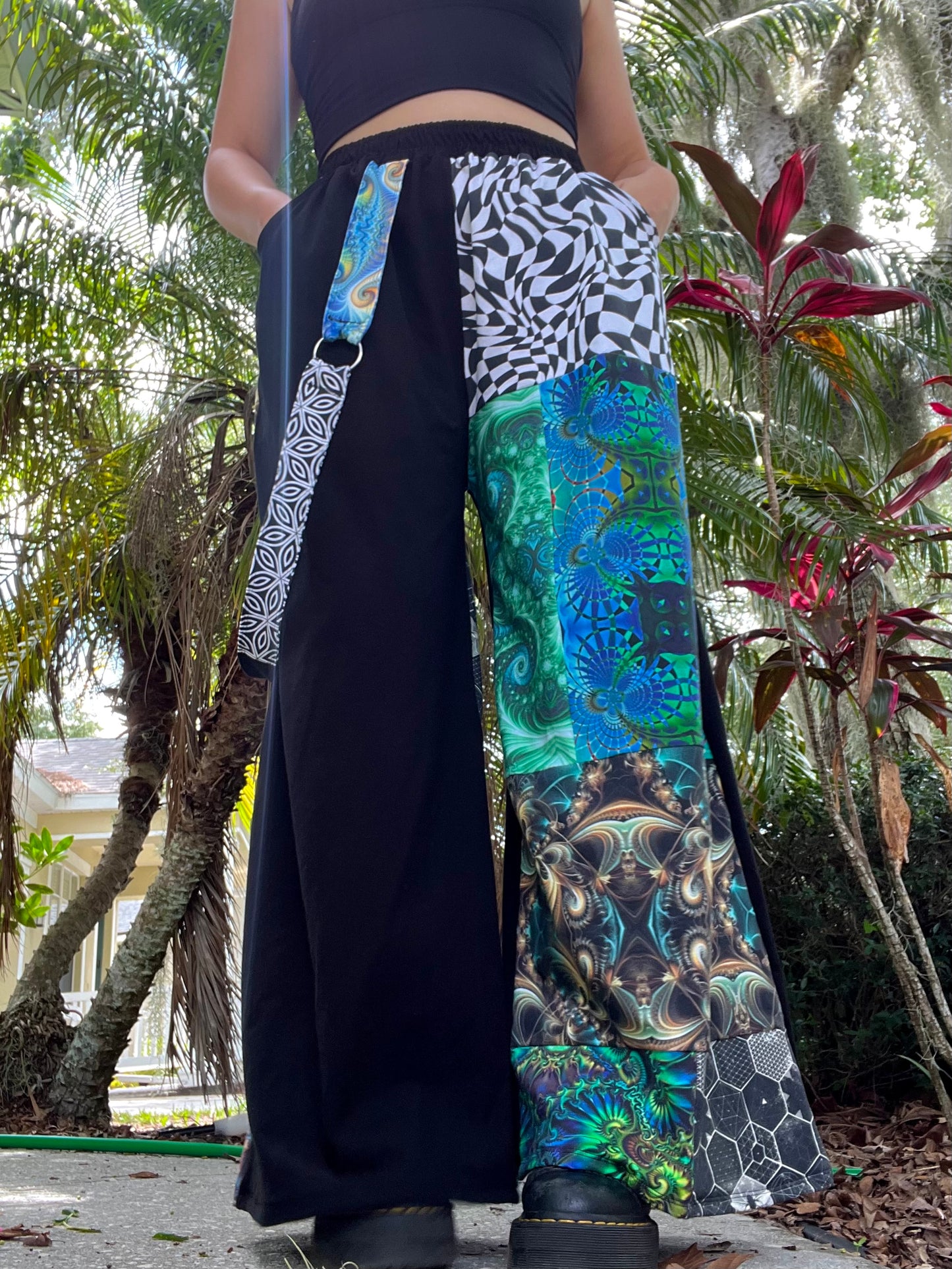 Patchwork Pants w/ Ring Strap V3 ꩜ XS-XL