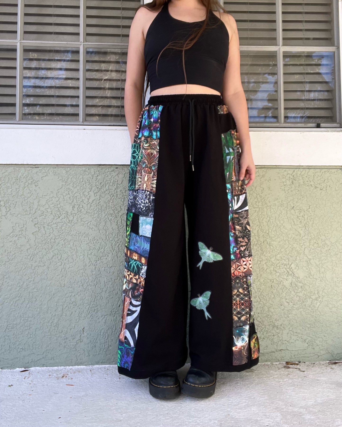 Luna Moth Xtra Patchwork Pants XS-XL
