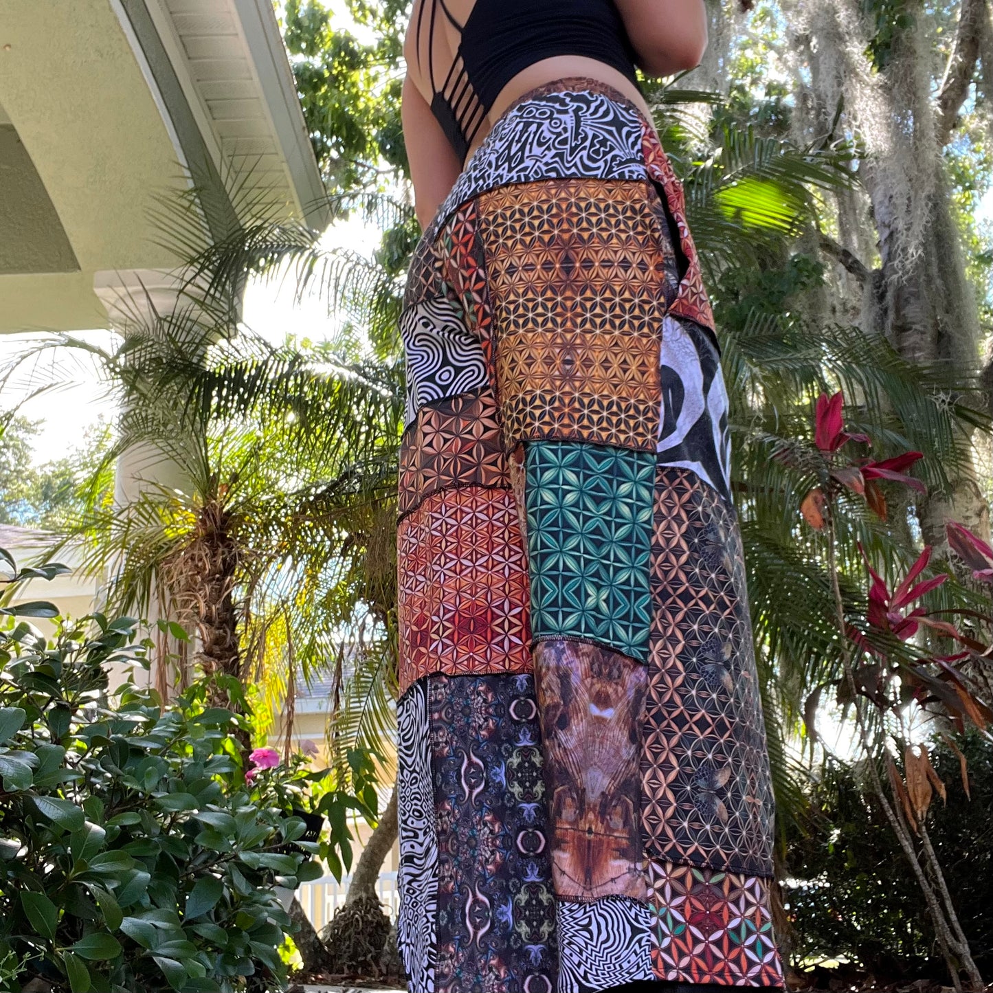 Patchwork Pants XS-XL