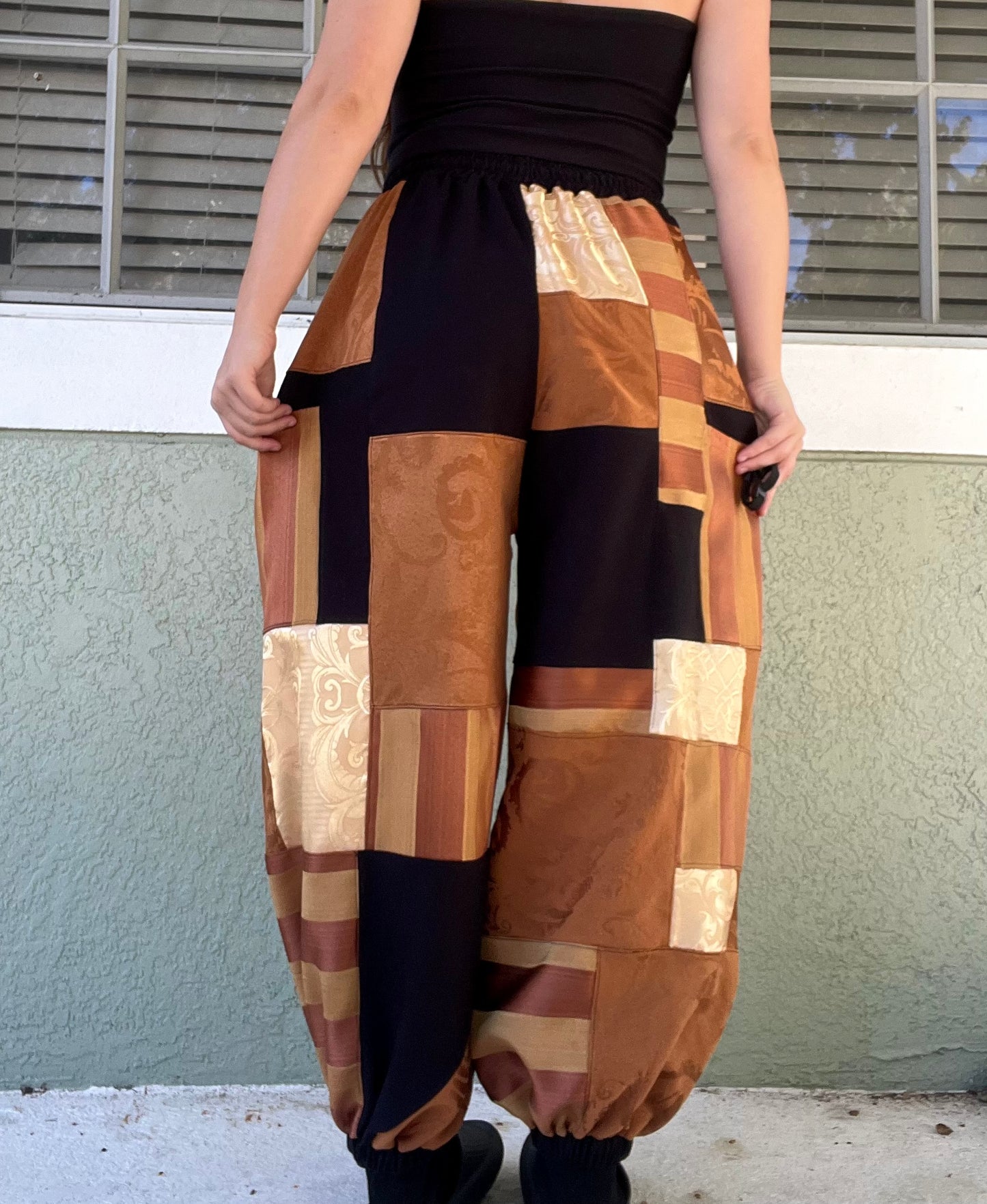 Patchwork Pants XS-XL