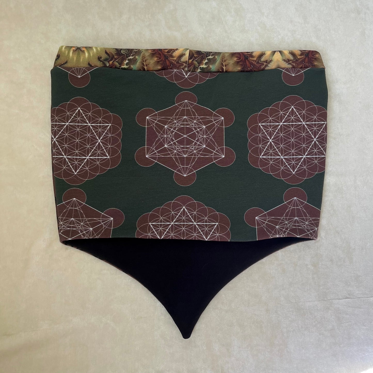 Sacred Geo Choker Pixie Top (Double Lined) ✧ XS/S