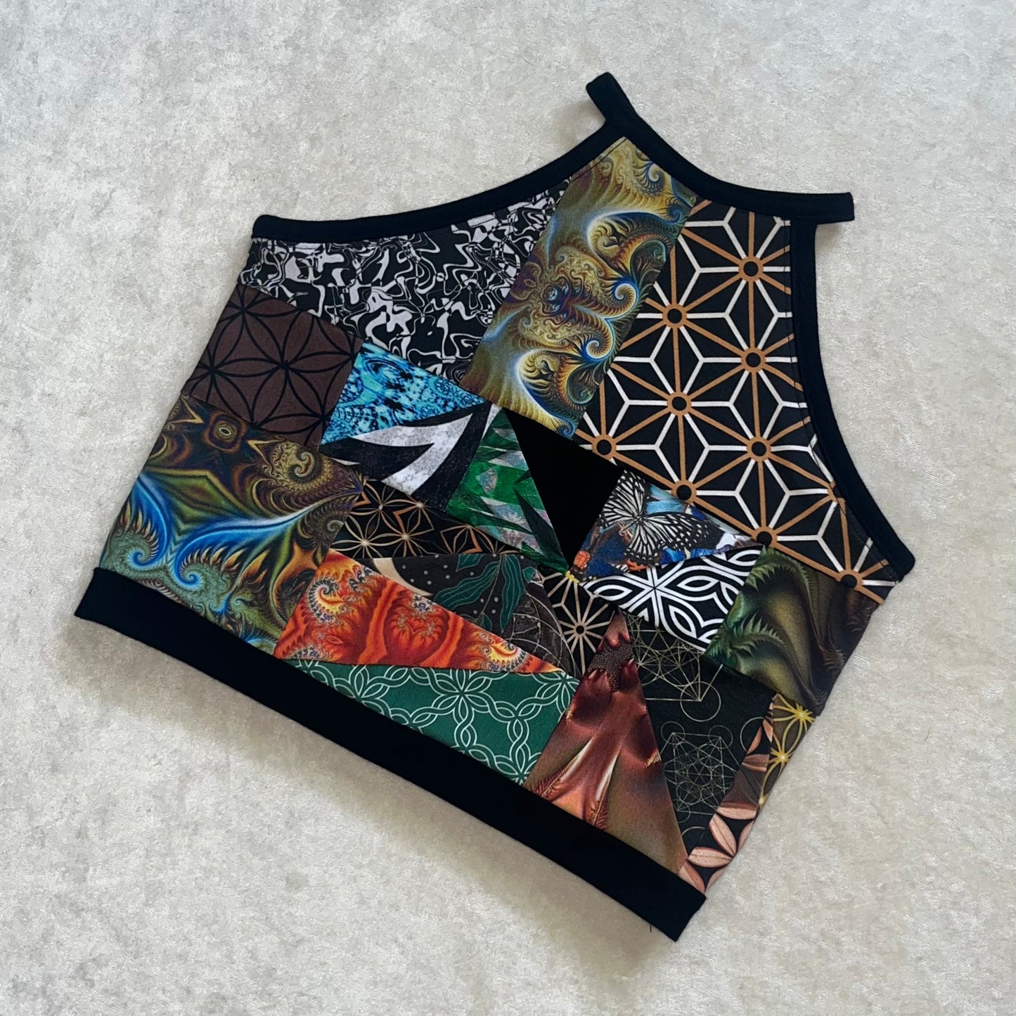 Xtra Patchwork High Neck Top š¦ S/M