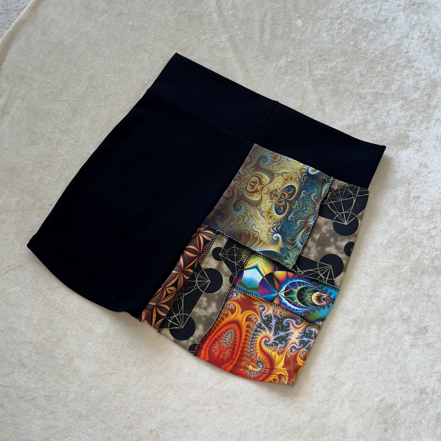 Patchwork Ring Shorts S/M