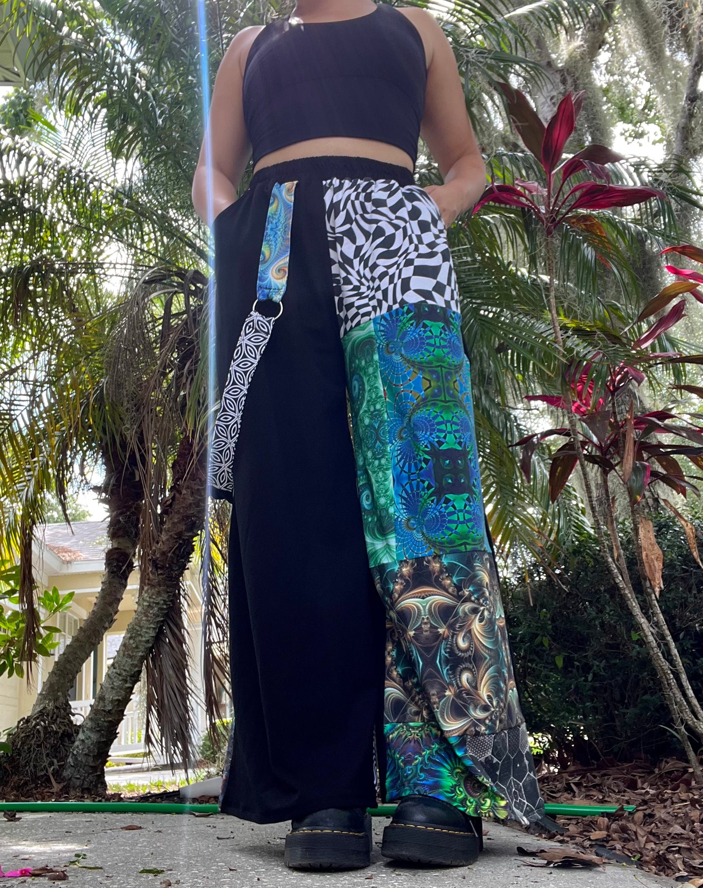 Patchwork Pants w/ Ring Strap V3 ꩜ XS-XL