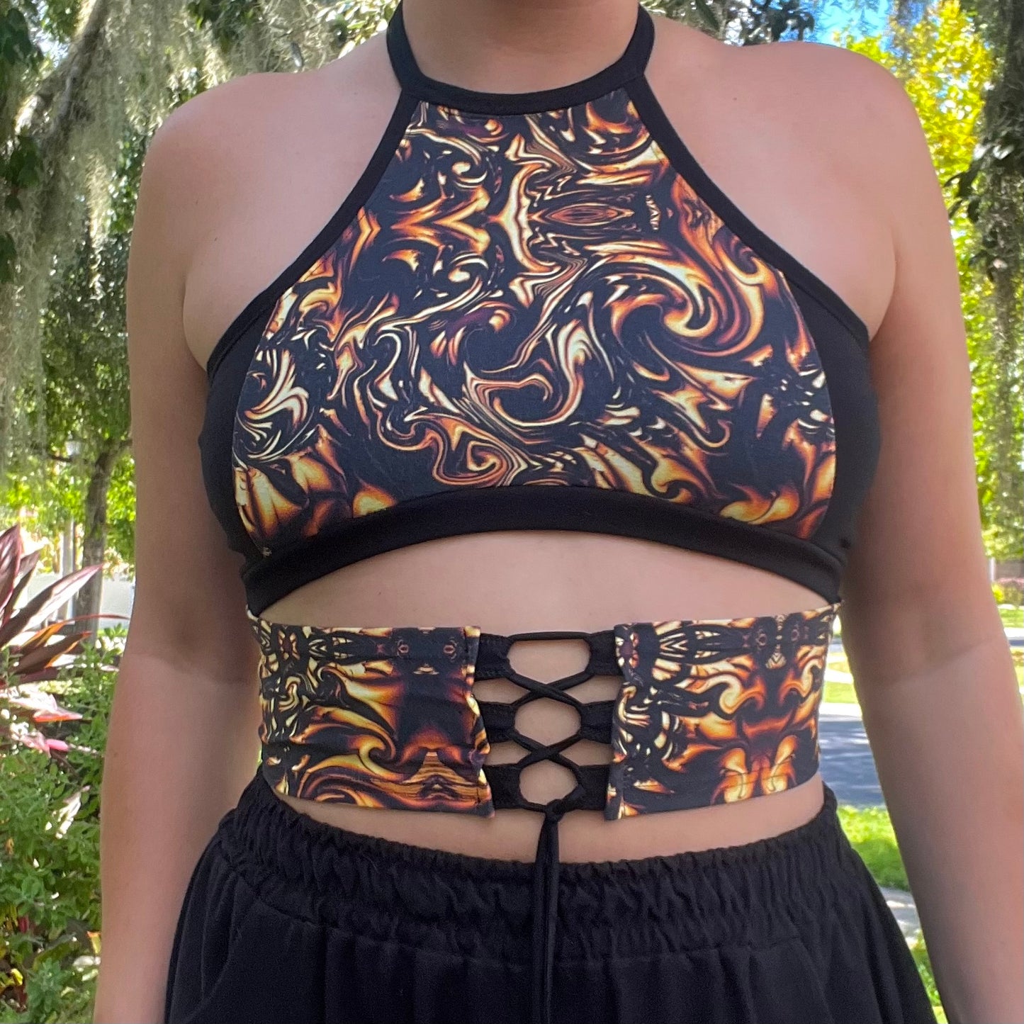 High Neck Corset Top M/L