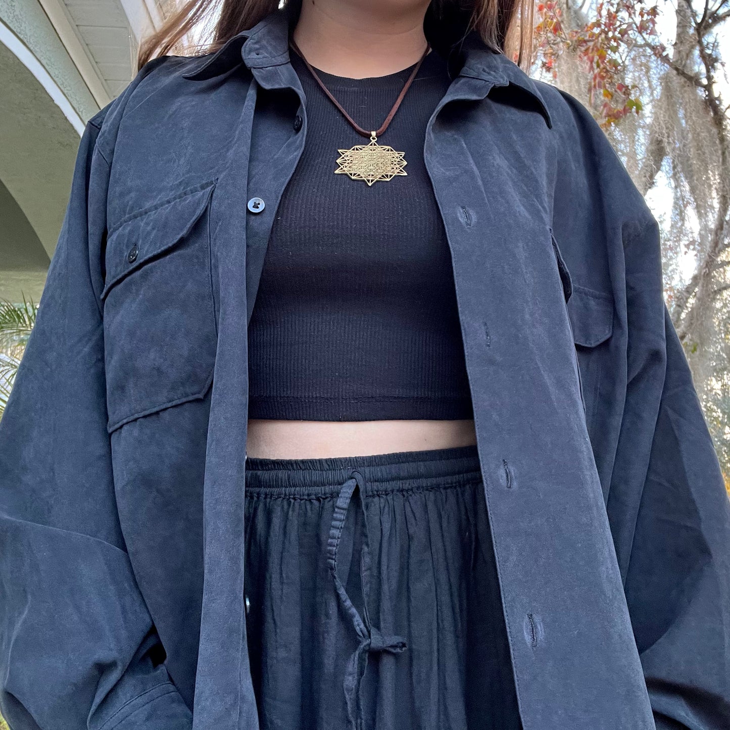 Upcycled Supertask Button Up ✧ XL