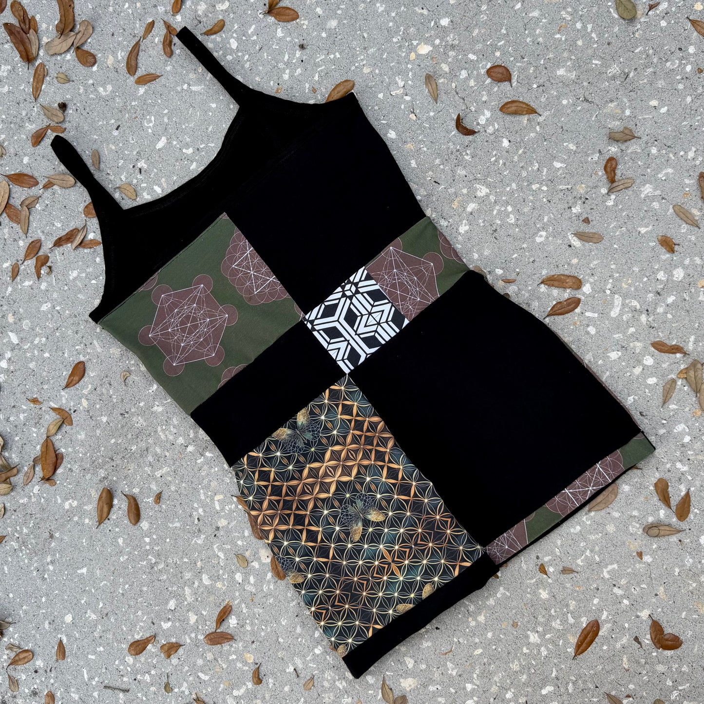 Patchwork Romper L/XL