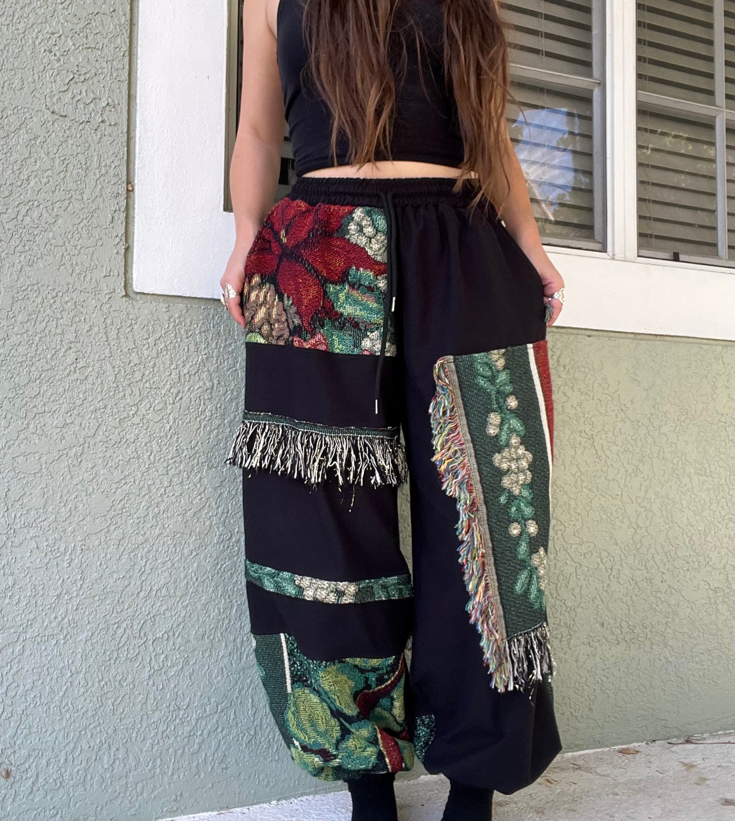 Blanket Patchwork Pants ᪥ XS-XL