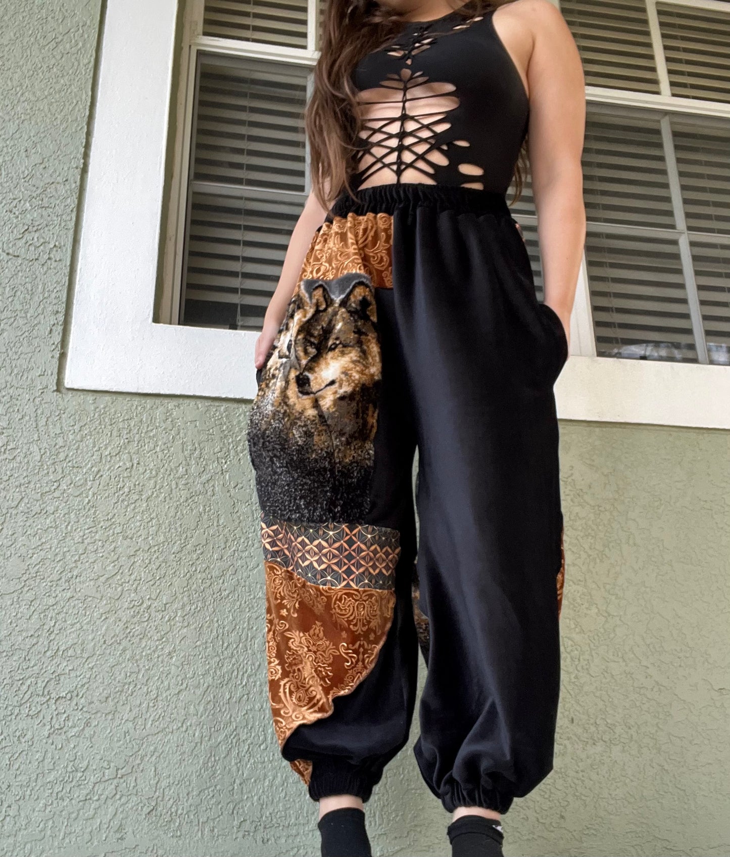 Lone Wolf Velour Pants ✧ S-L