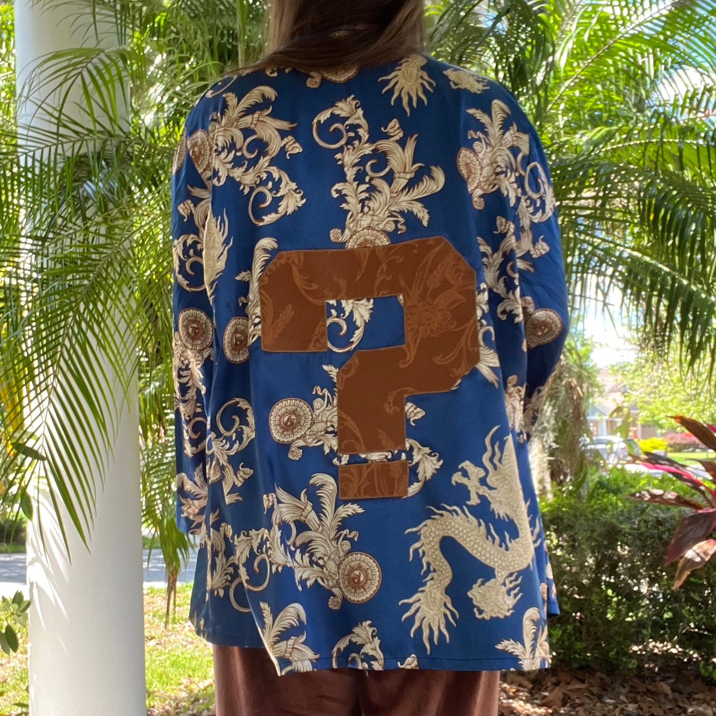 Upcycled ? Silk Cardigan L
