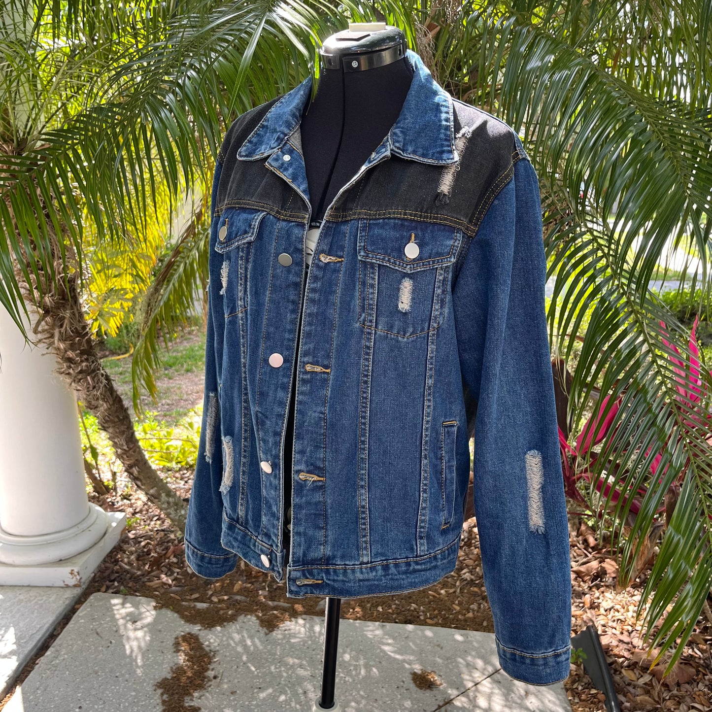Upcycled ? Denim Jacket L