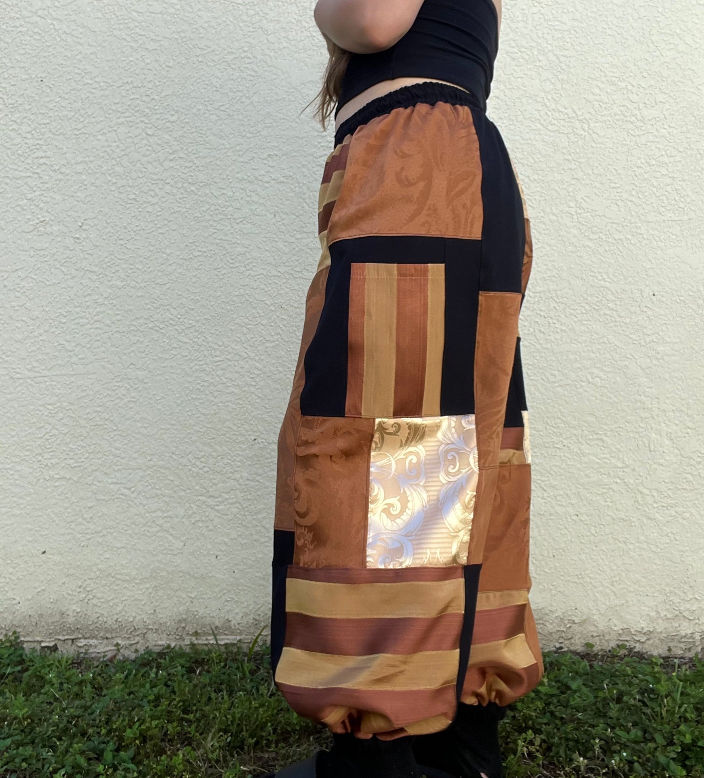 Patchwork Pants XS-XL
