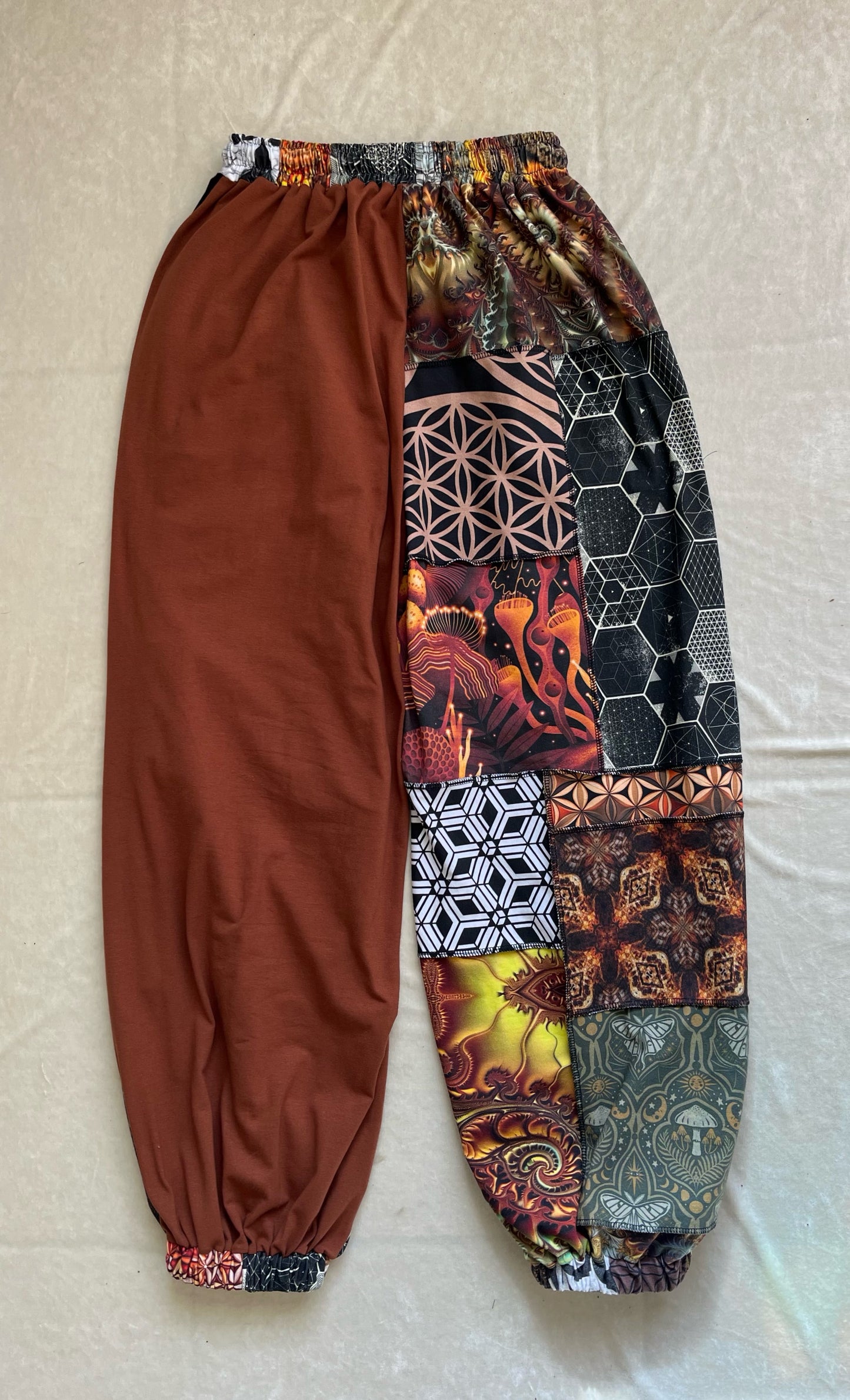 Patchwork Pants XS-XL