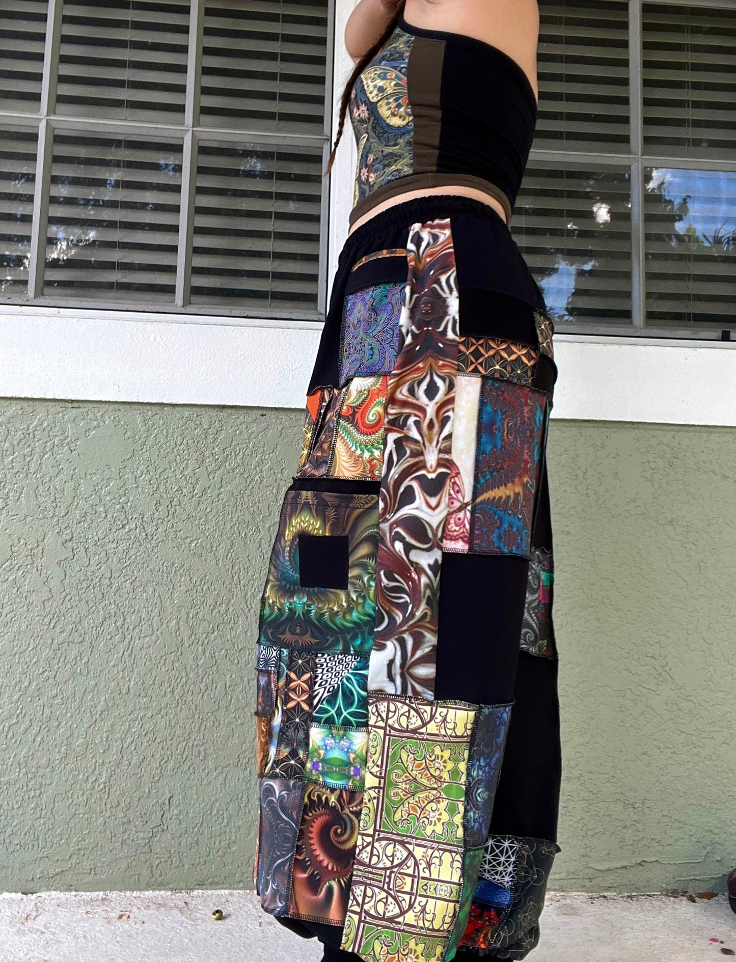Xtra Patchwork Pants XS-XL