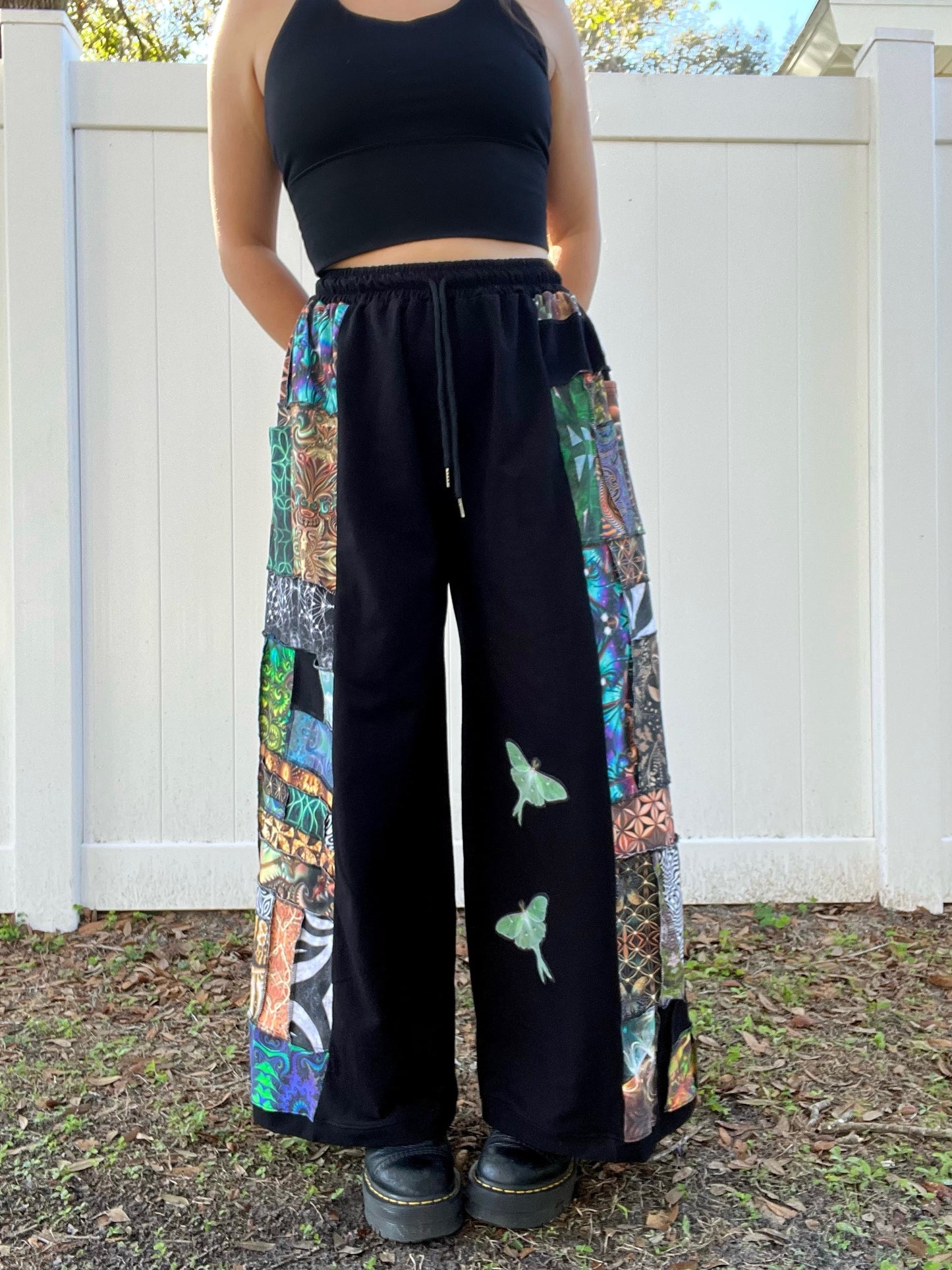 Luna Moth Xtra Patchwork Pants XS-XL