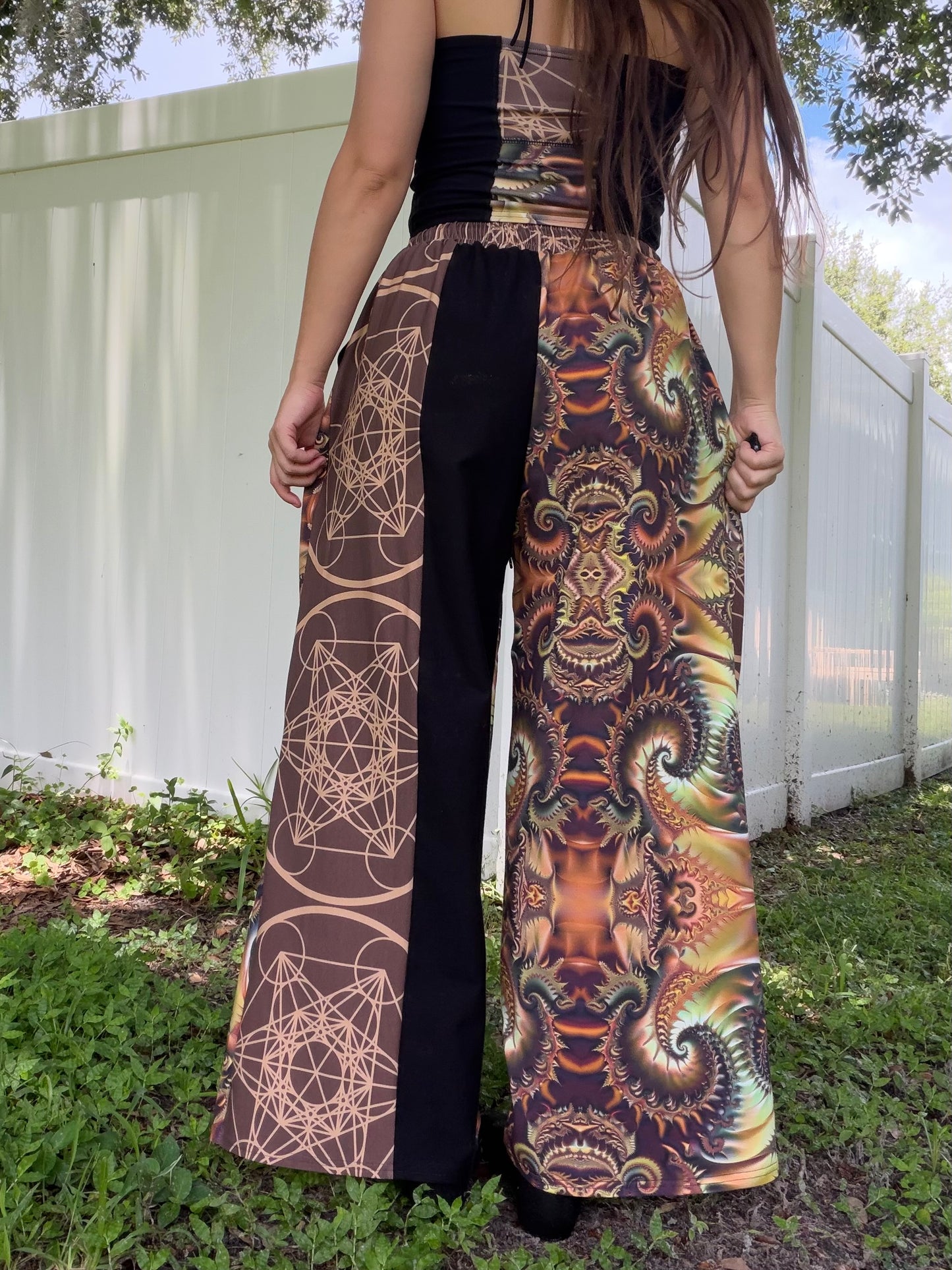 Patchwork Pants XS-XL