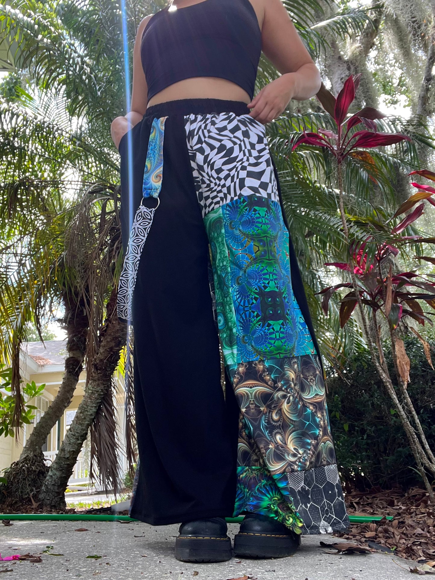 Patchwork Pants w/ Ring Strap V3 ꩜ XS-XL