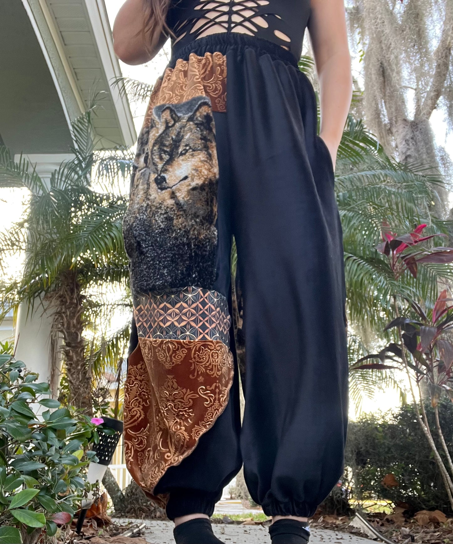 Lone Wolf Velour Pants ✧ S-L