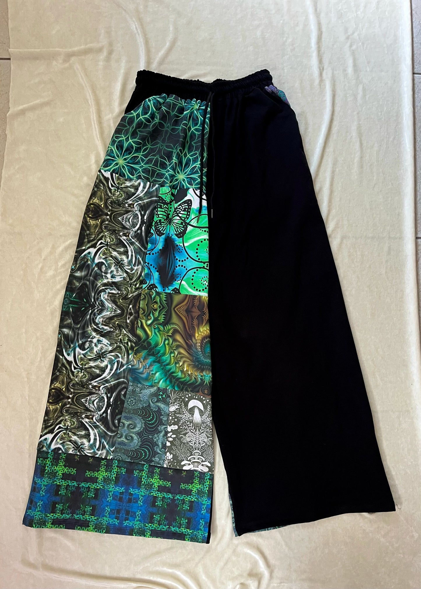Patchwork Pants 𐦍 XS-XL