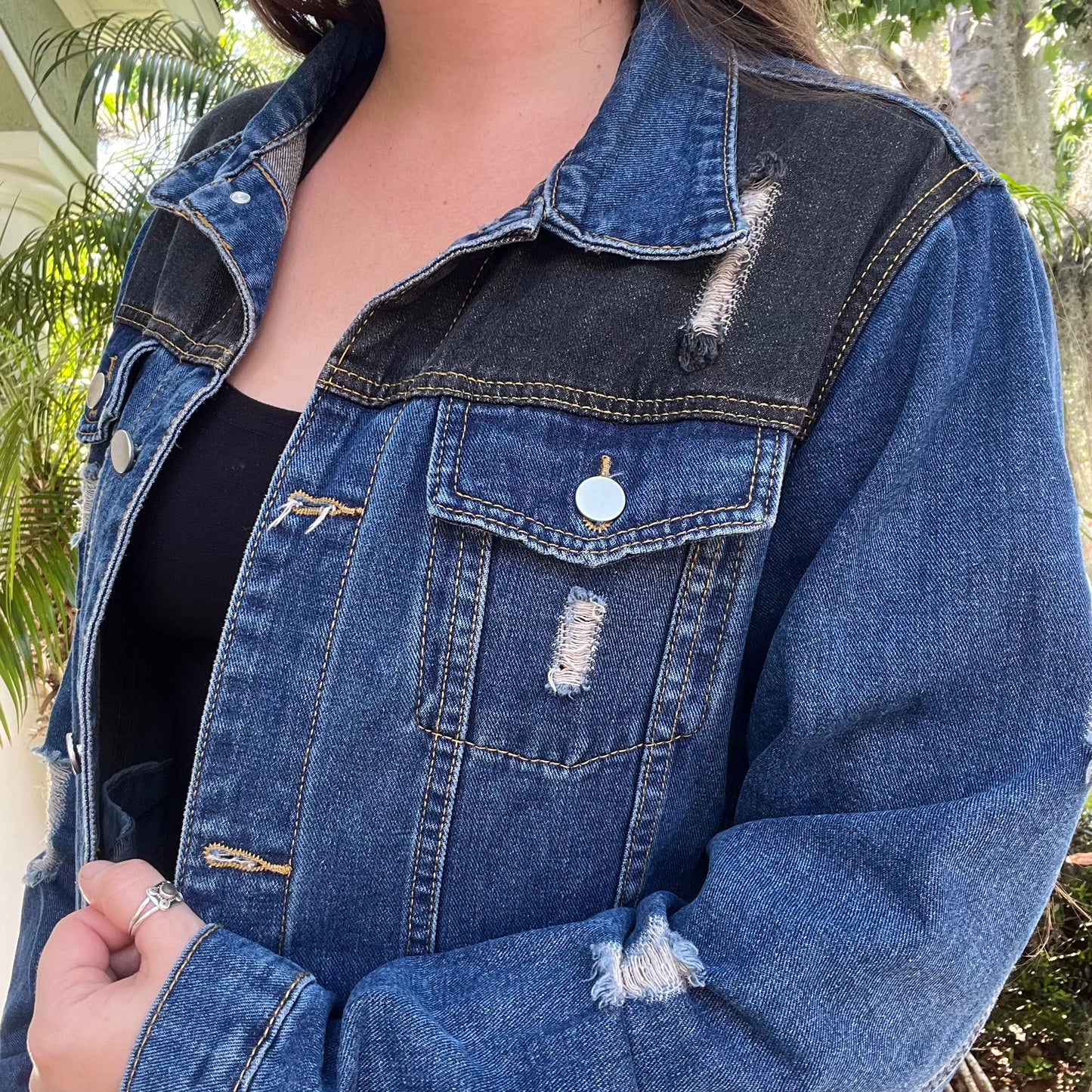 Upcycled ? Denim Jacket L