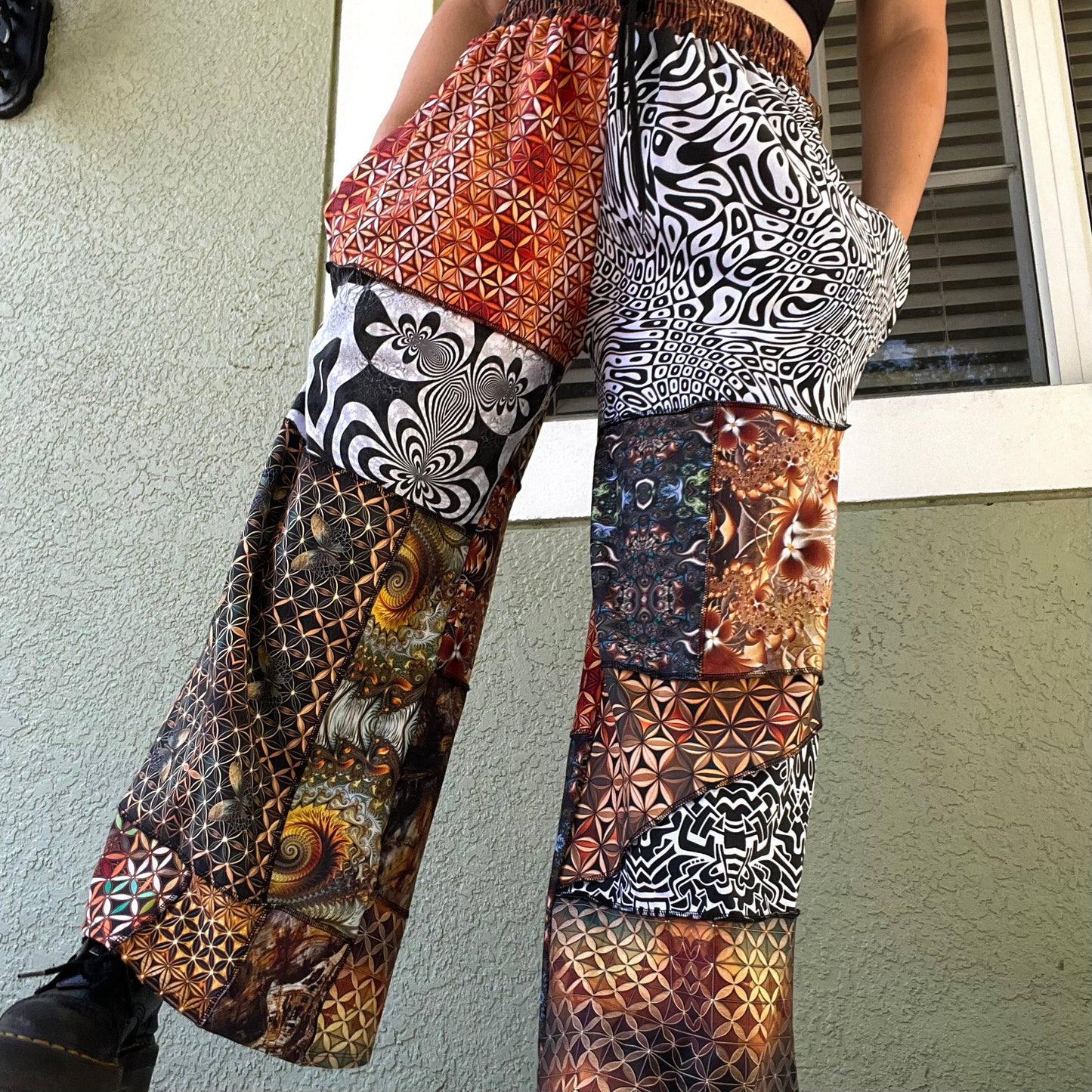 Patchwork Pants XS-XL
