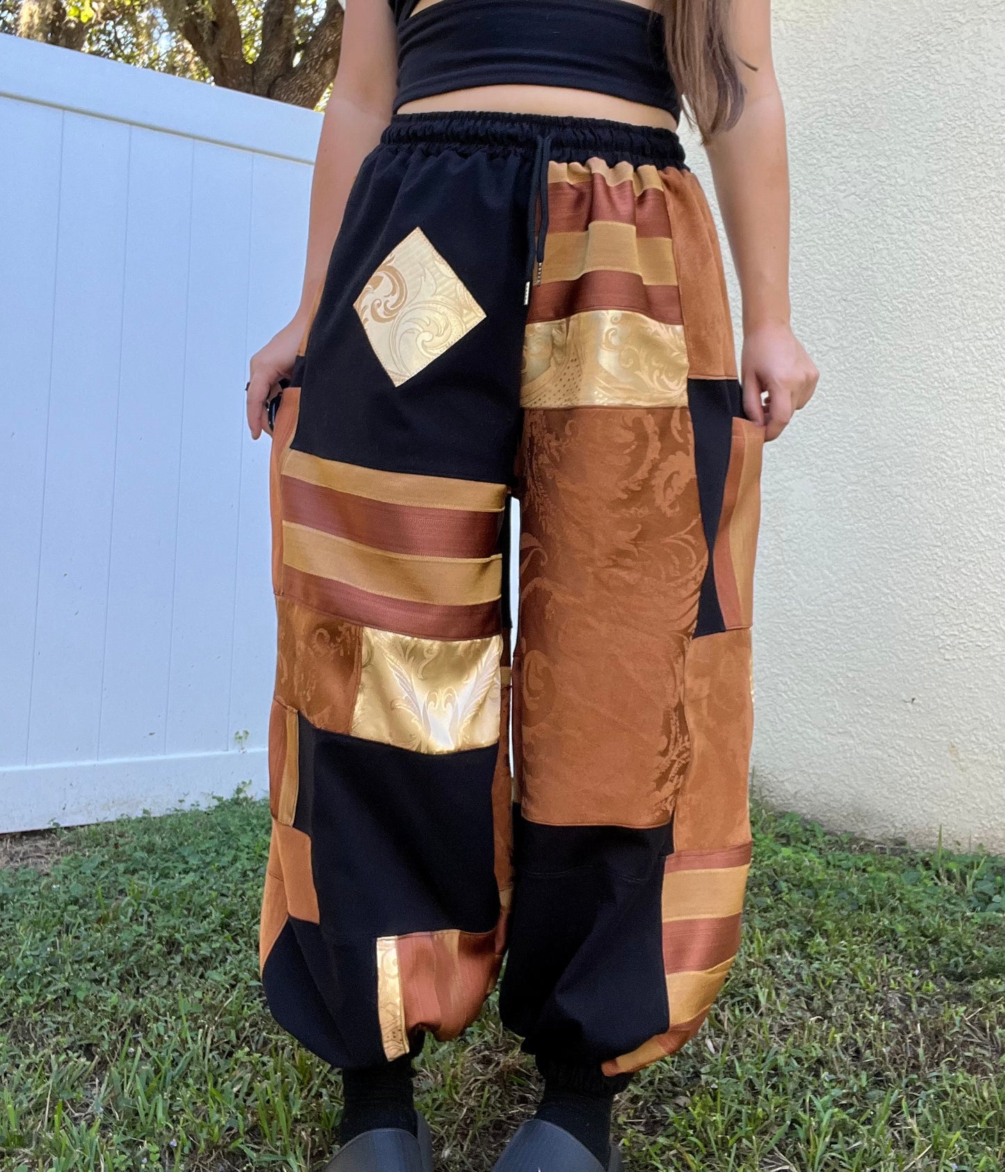 Patchwork Pants XS-XL