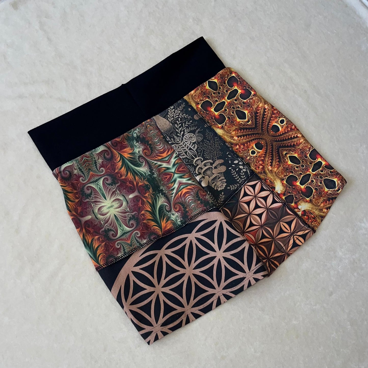 Patchwork Ring Shorts S/M