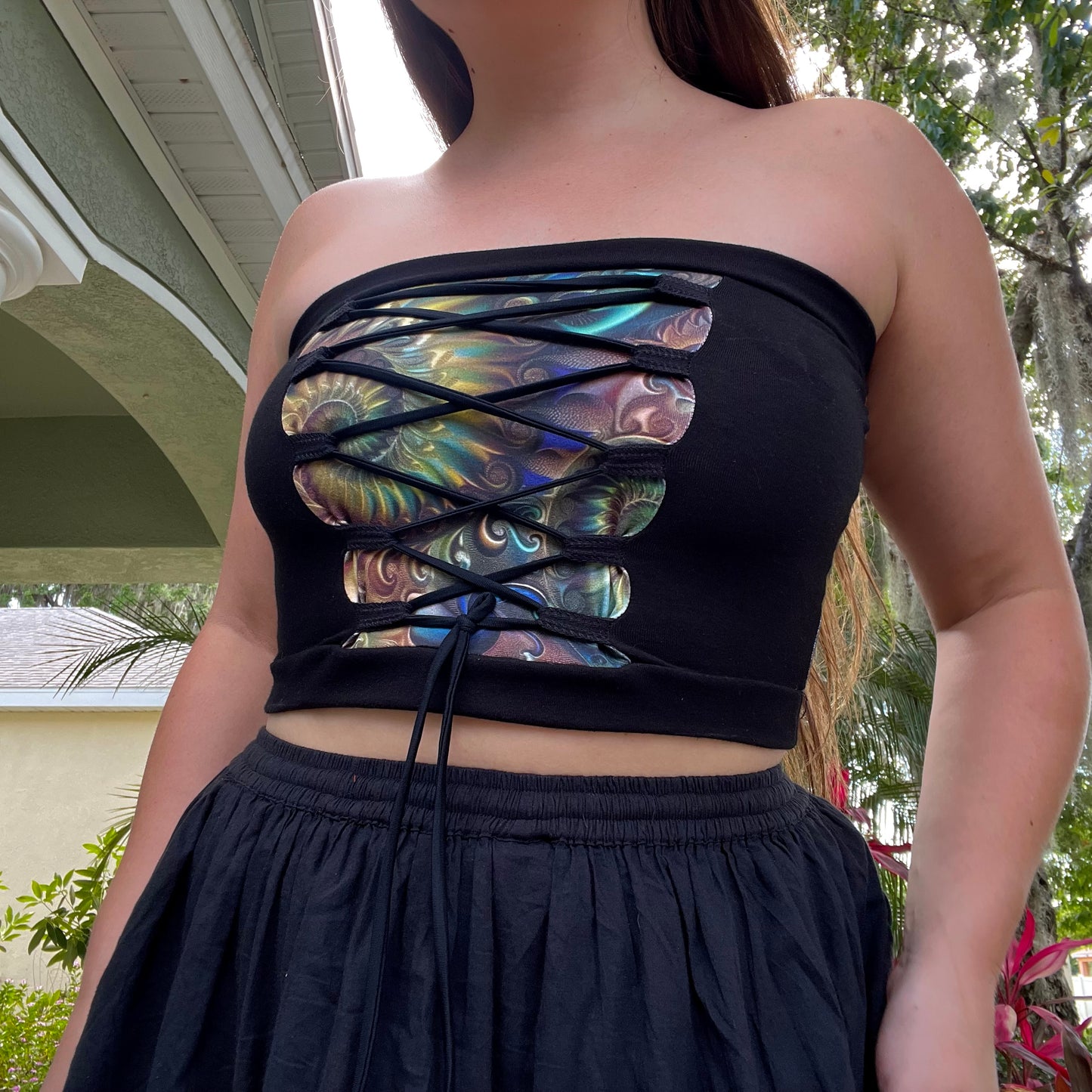 Beneath The Surface Lace-Up Top ✧ M