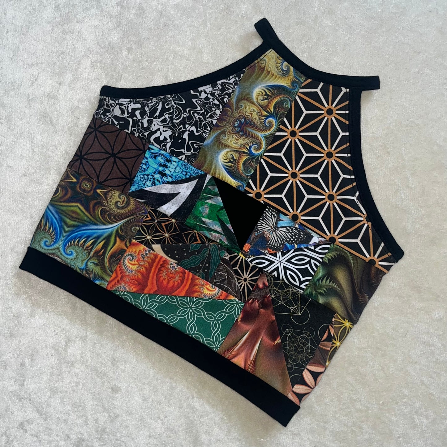 Xtra Patchwork High Neck Top š¦ S/M