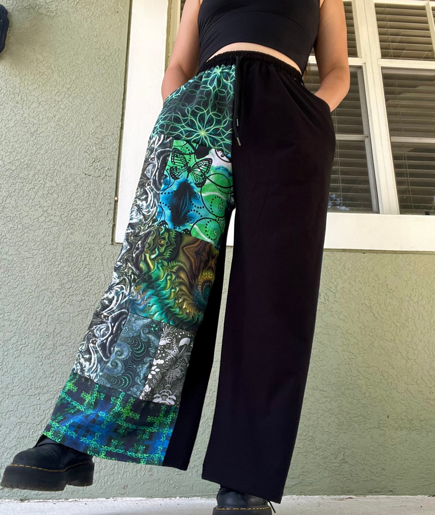 Patchwork Pants 𐦍 XS-XL