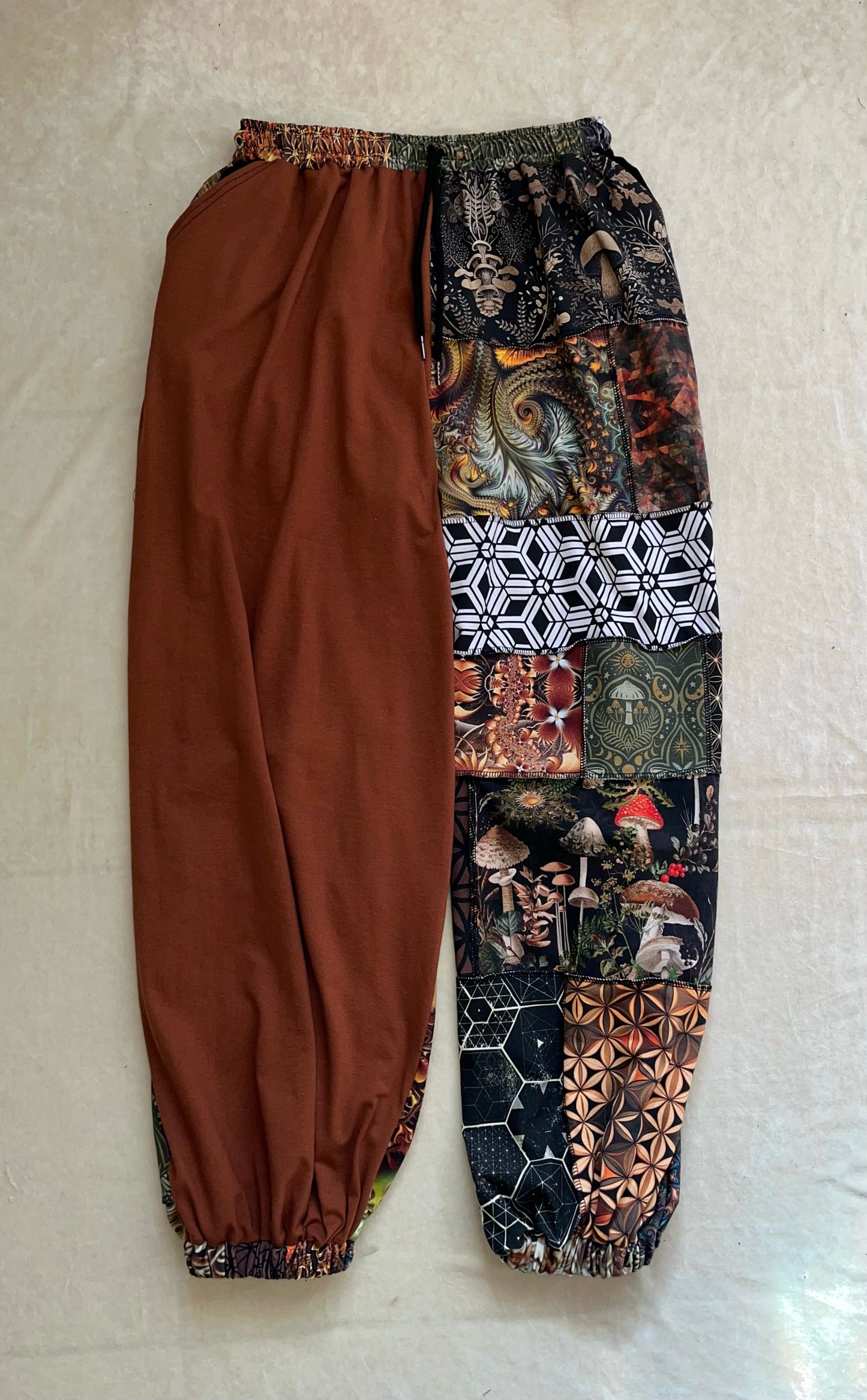Patchwork Pants XS-XL