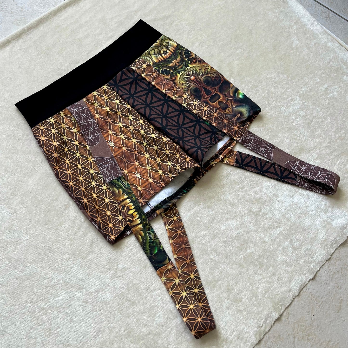 Sacred Geo Patchwork Shorts M/L