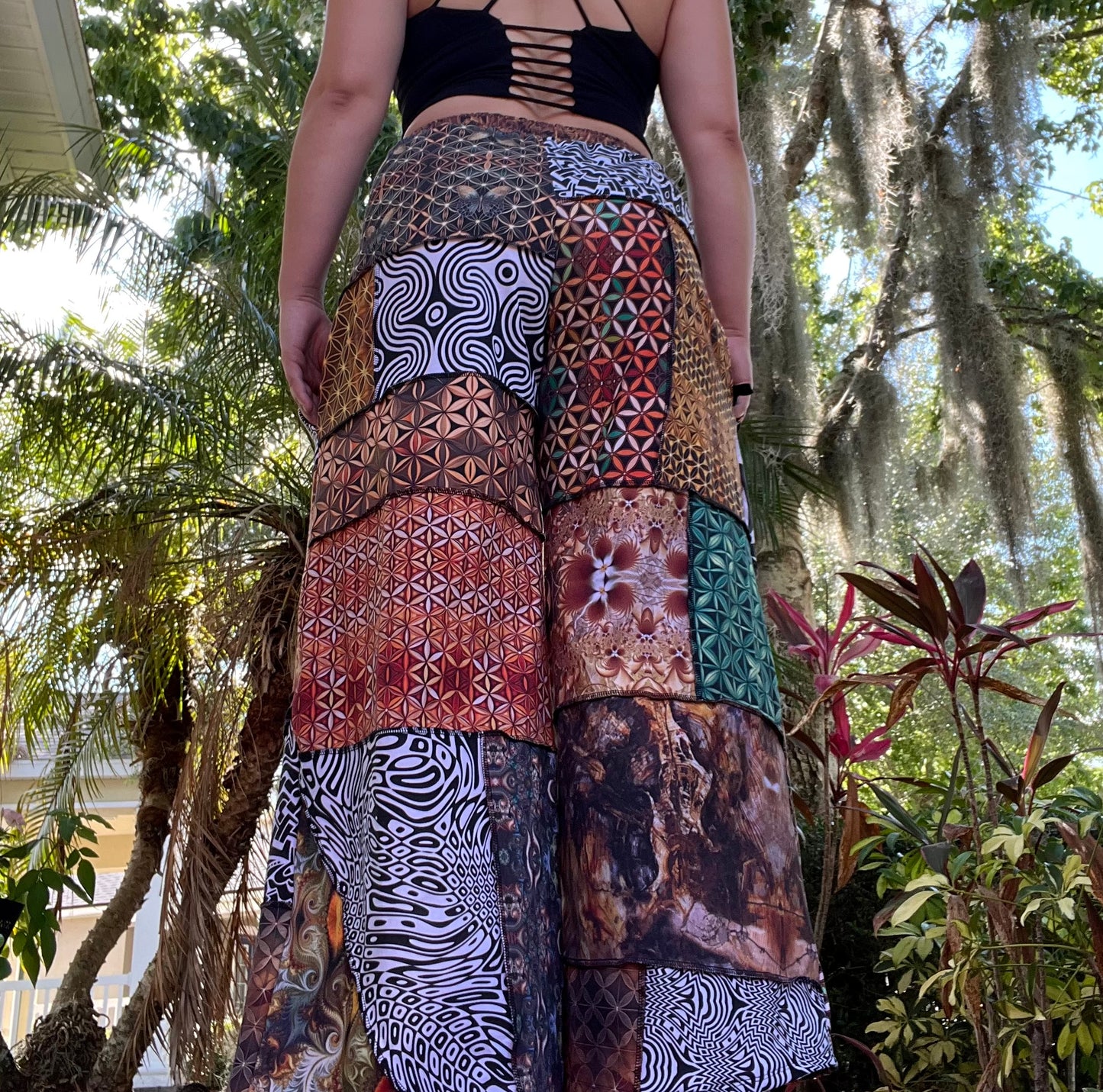 Patchwork Pants XS-XL