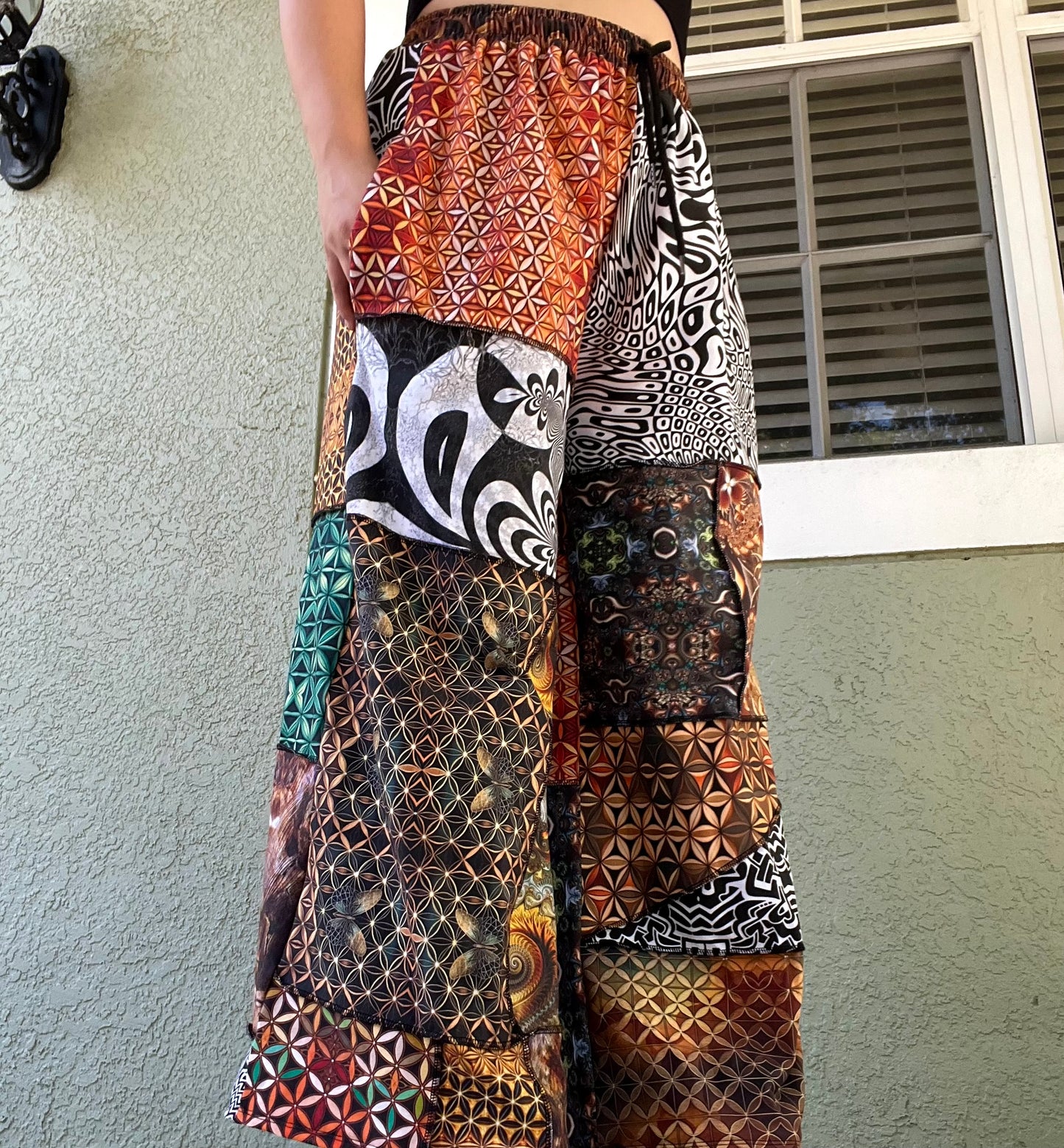 Patchwork Pants XS-XL