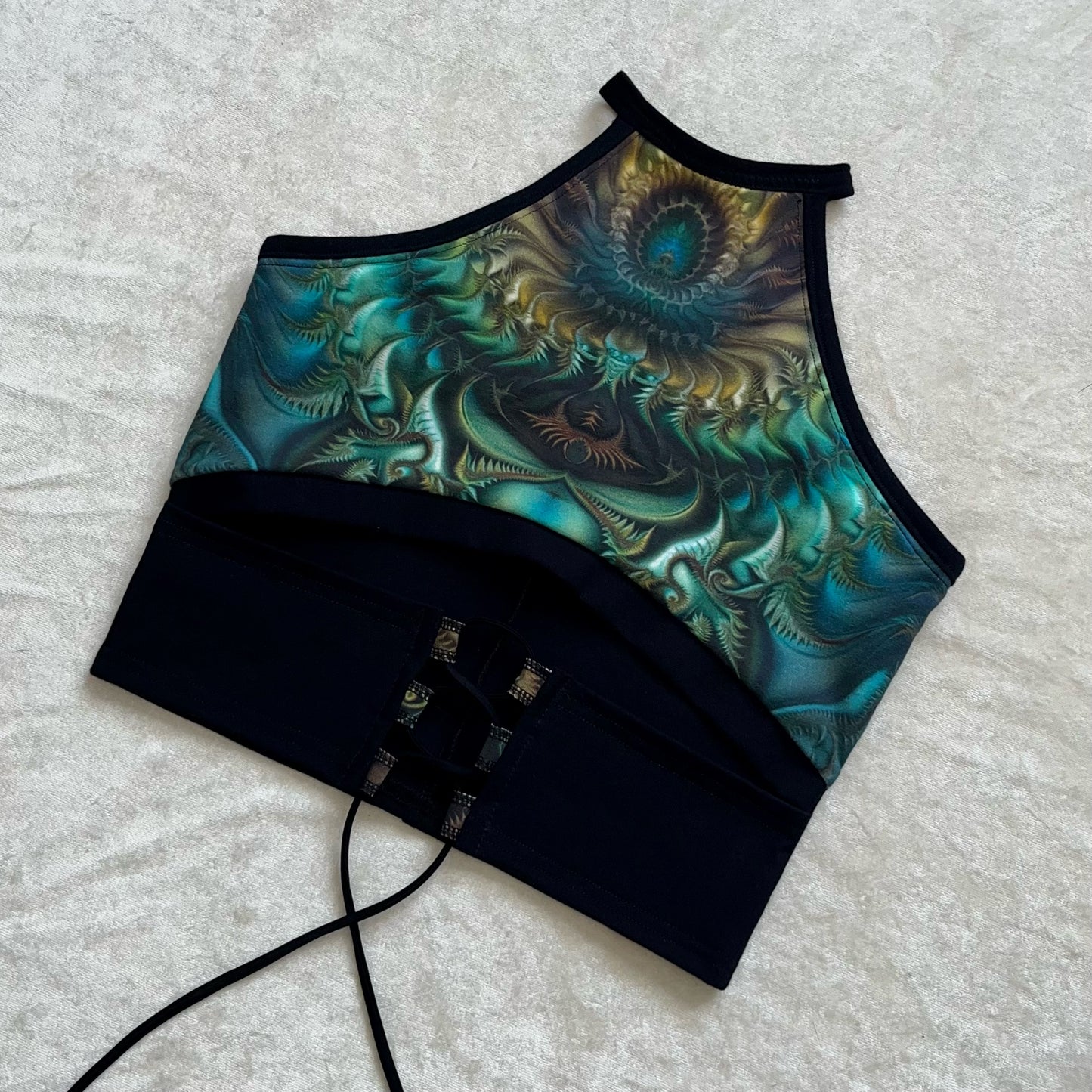High Neck Corset Top S/M