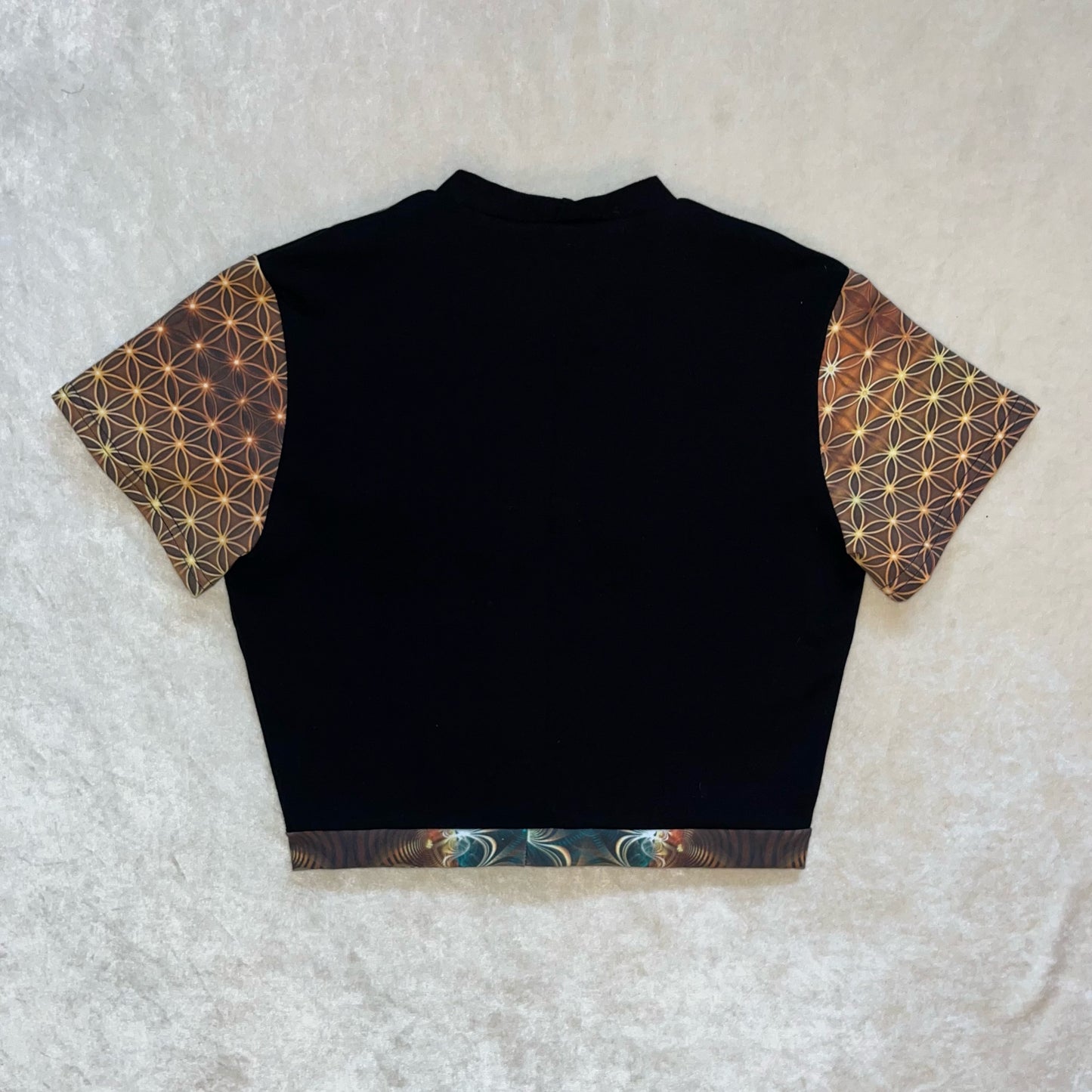 Patchwork Cropped Tee S/M