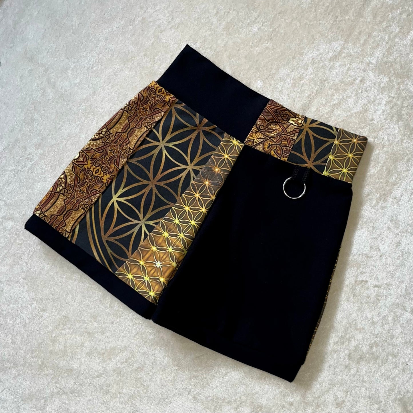 Golden Patchwork Ring Shorts XS/S