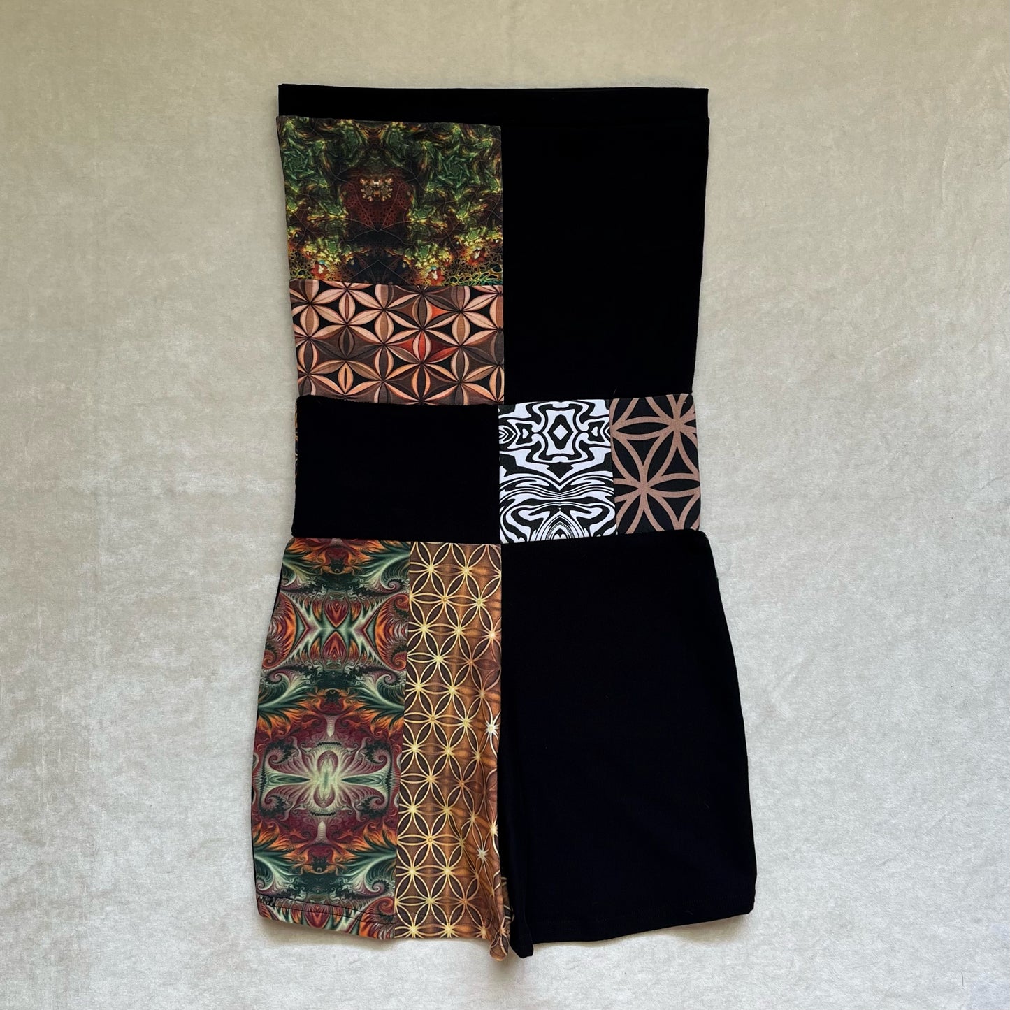 Patchwork Tube Romper XS/S