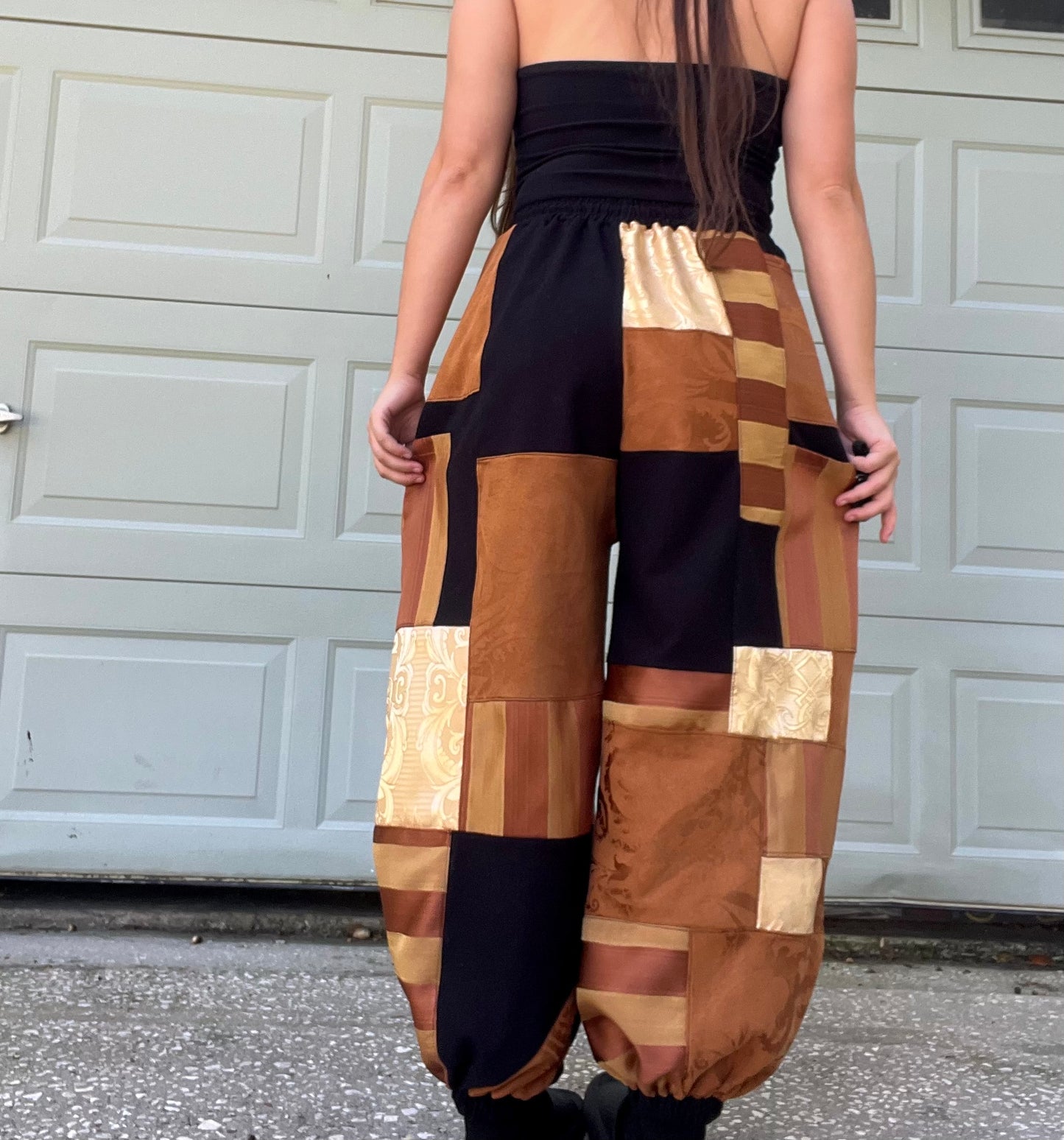 Patchwork Pants XS-XL