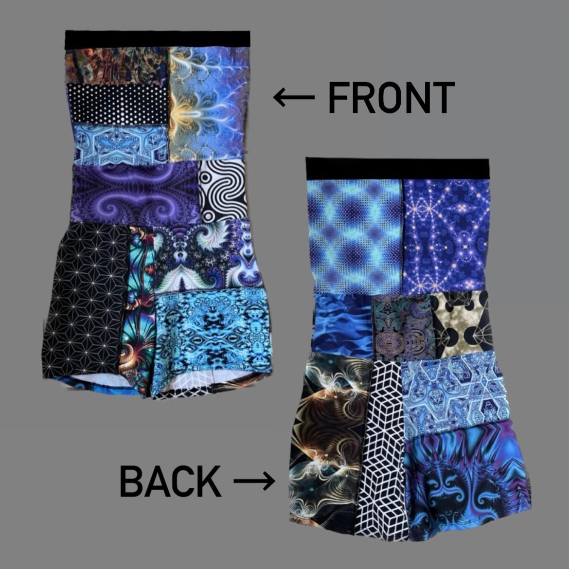 Patchwork Tube Romper ᪥ XS/S