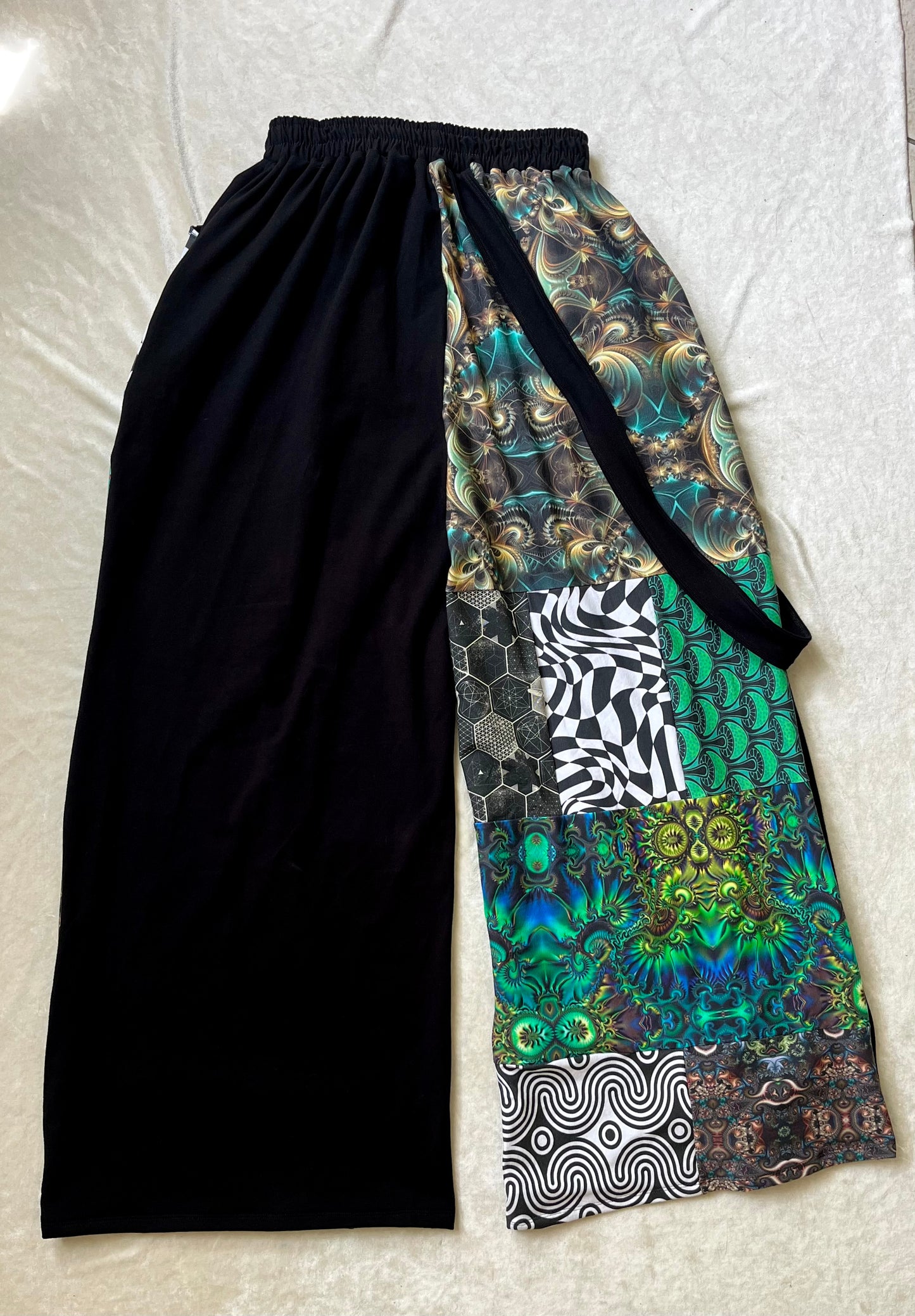 Patchwork Pants w/ Ring Strap V3 ꩜ XS-XL