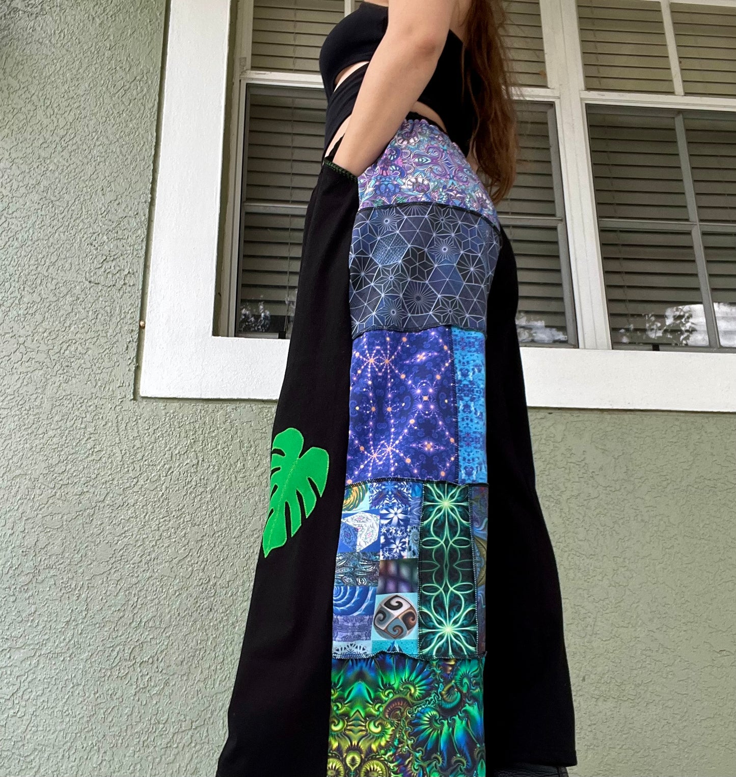 Patchwork Pants XS-XL