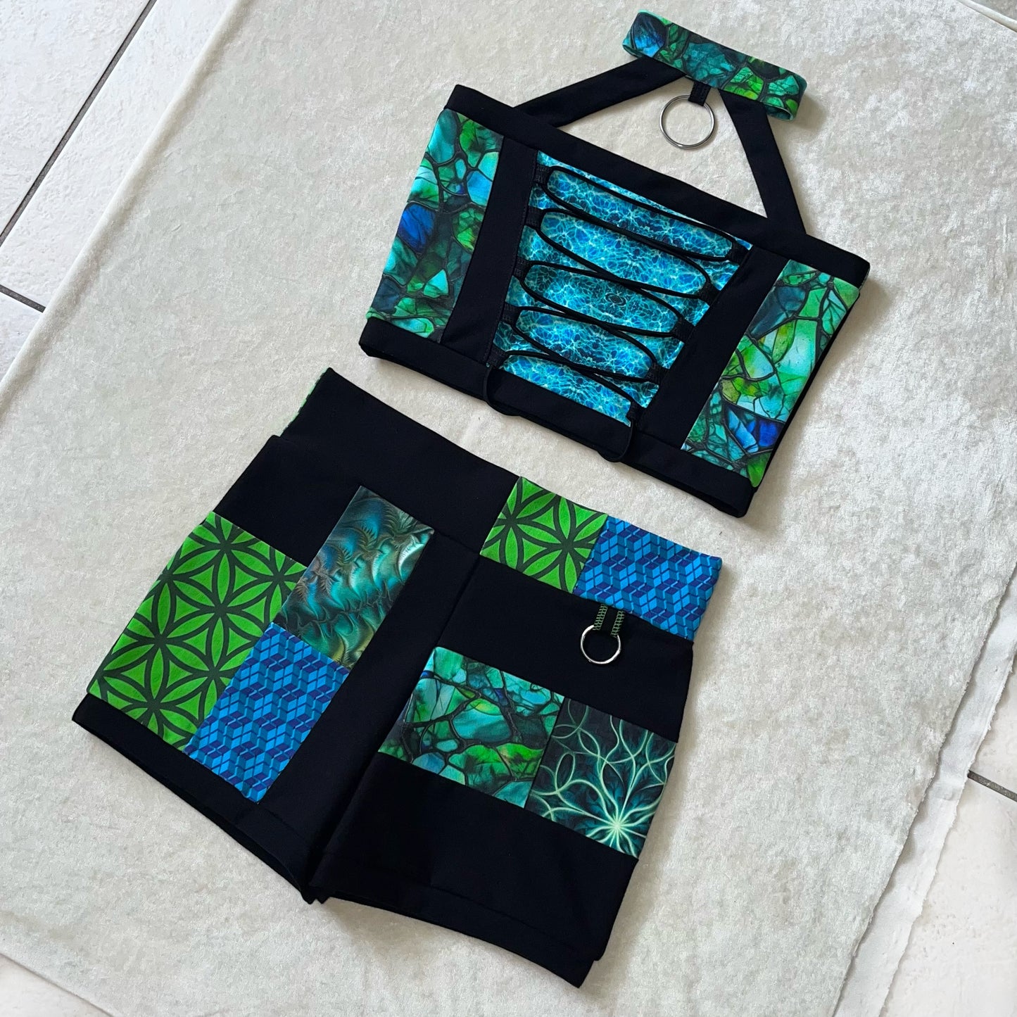 Patchwork Ring Shorts M/L