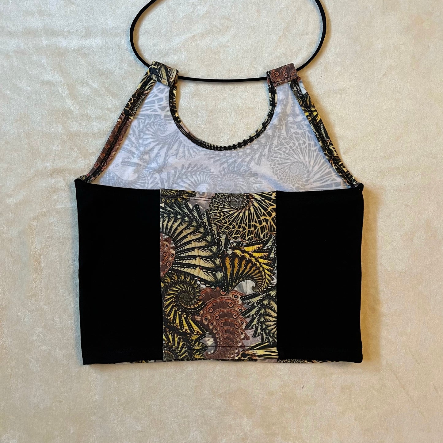 Keyhole Cutout Top Butterfly Fractal S/M