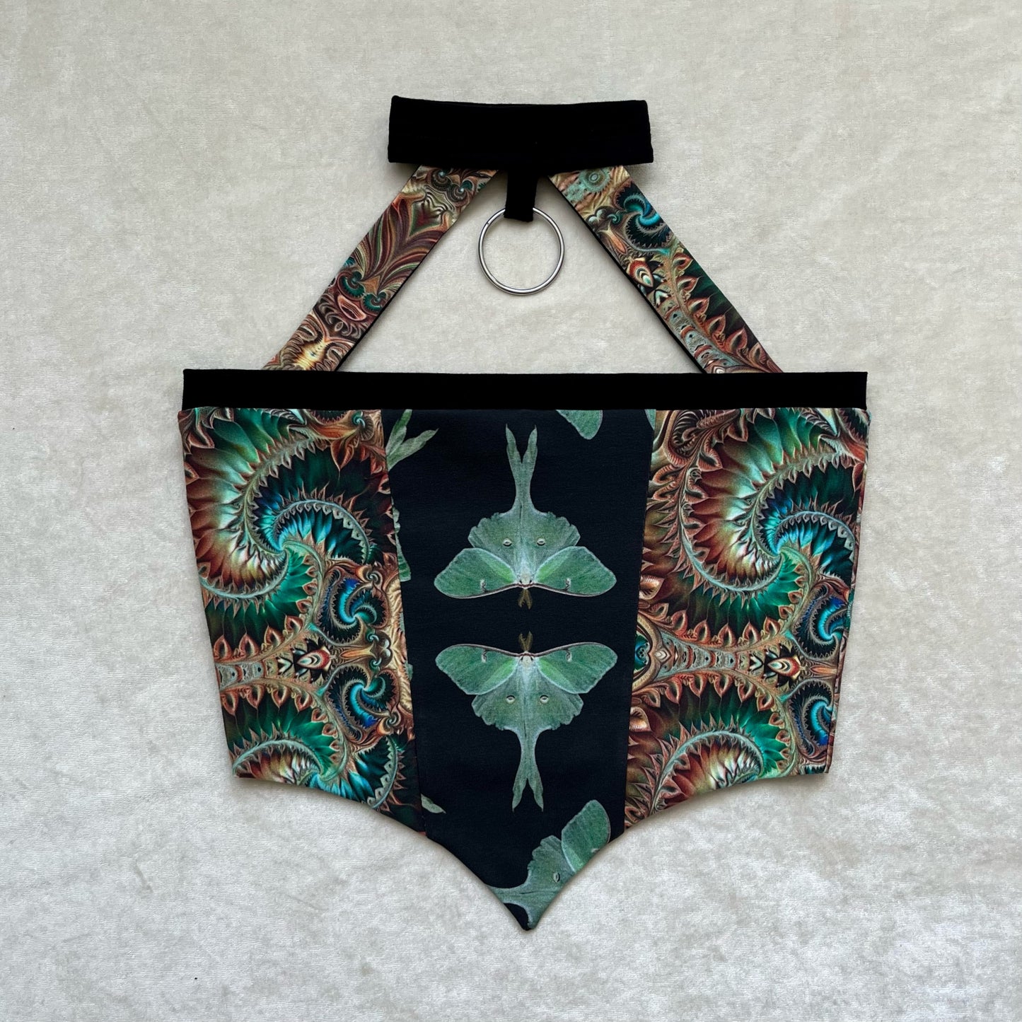 Luna Moth Choker Pixie Top 𐦍 M/L