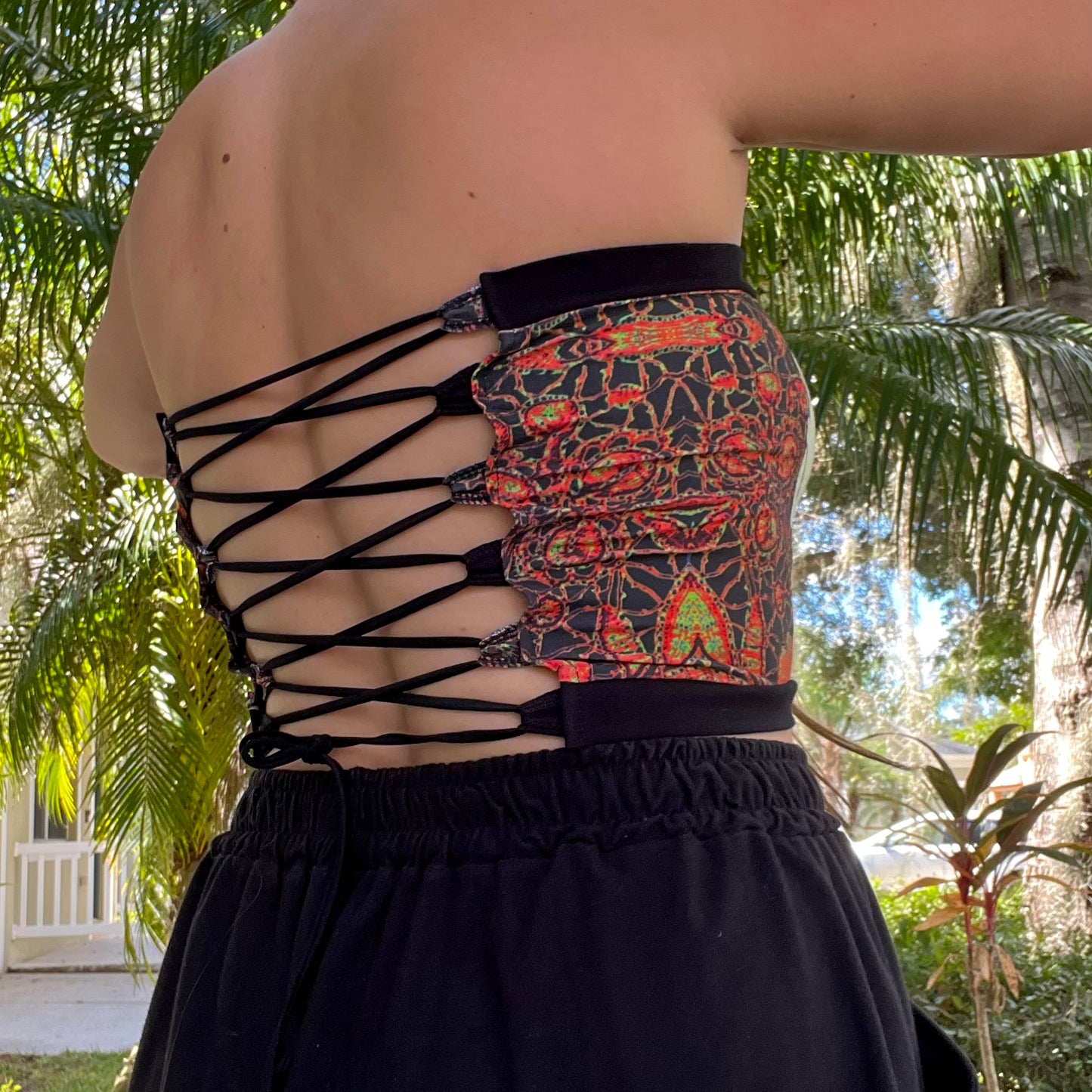 Golden Hour Goddess Lace-Up Tube S-L