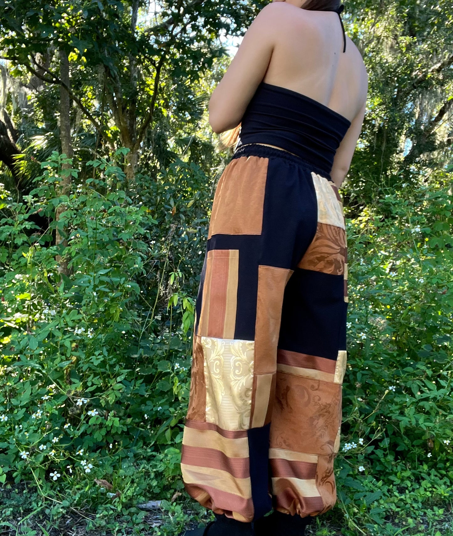 Patchwork Pants XS-XL