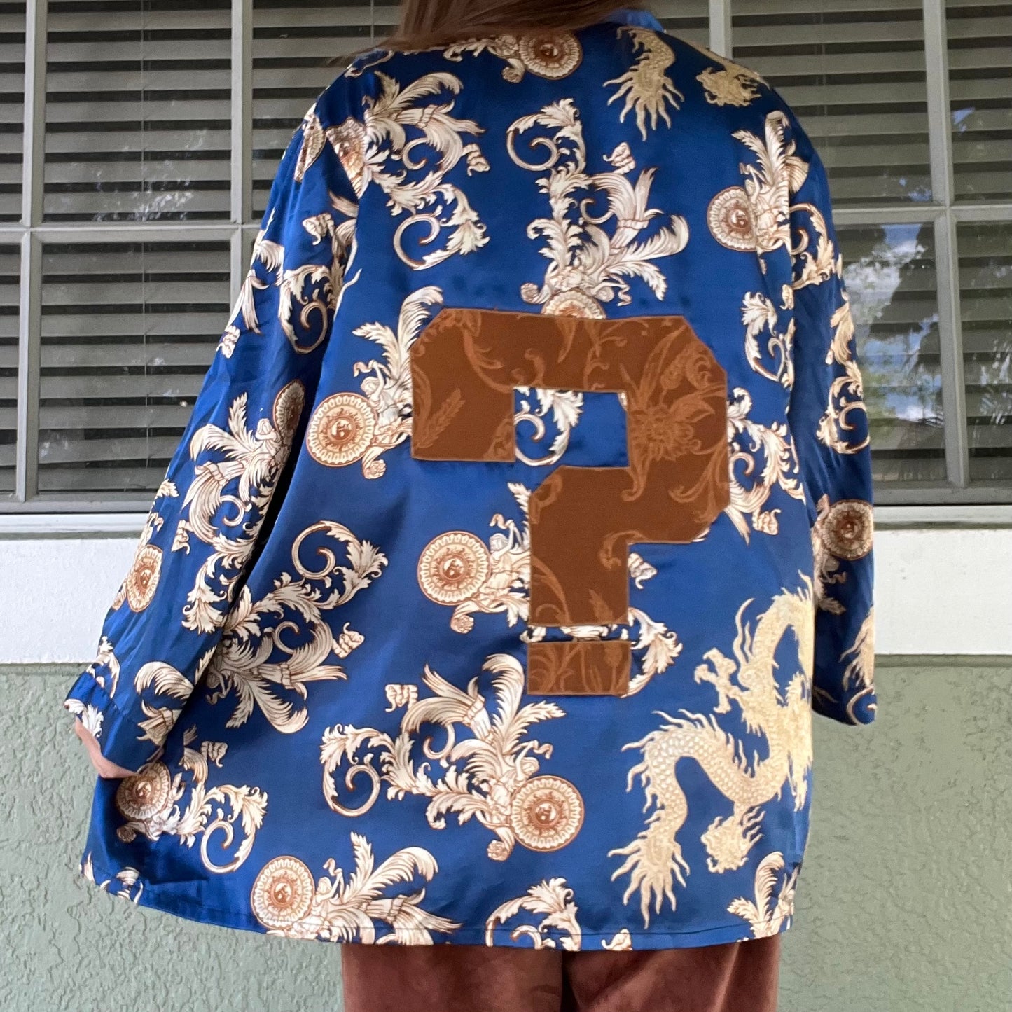 Upcycled ? Silk Cardigan L