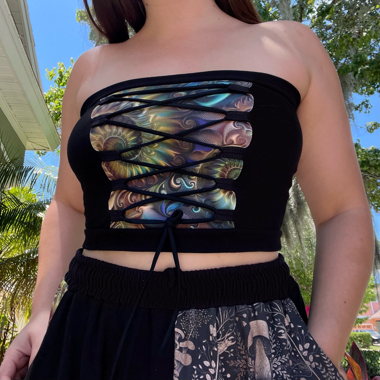 Beneath The Surface Lace-Up Top ✧ M